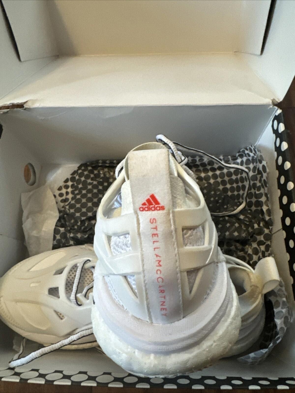 Adidas adidas Stella McCartney x SolarGlide White W Sz 8.5 $245 Size US 8.5 / IT 38.5 - 7 Thumbnail