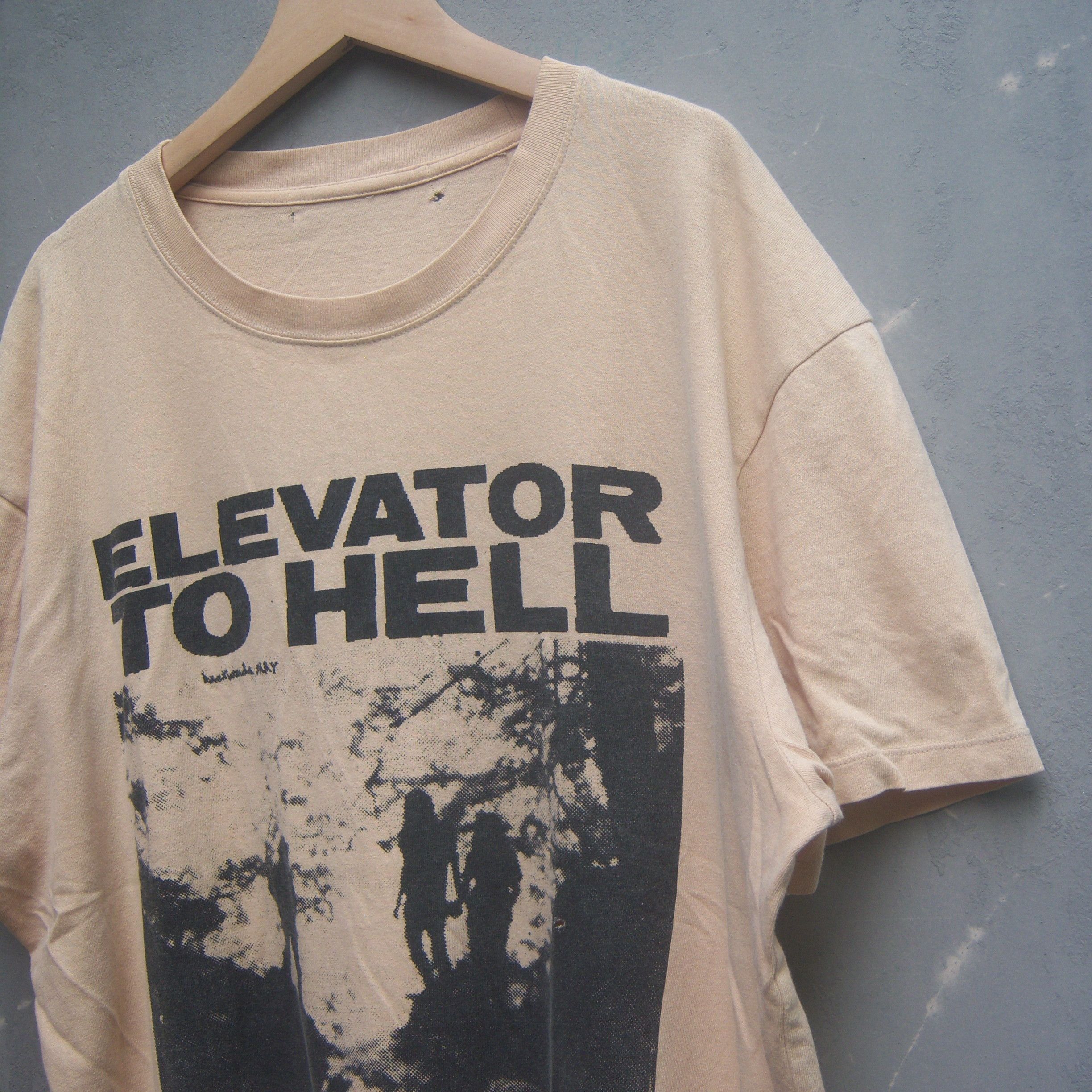 Band Tees Elevator To Hell From Ep Backwards May T Shirt Size US XL / EU 56 / 4 - 5 Thumbnail