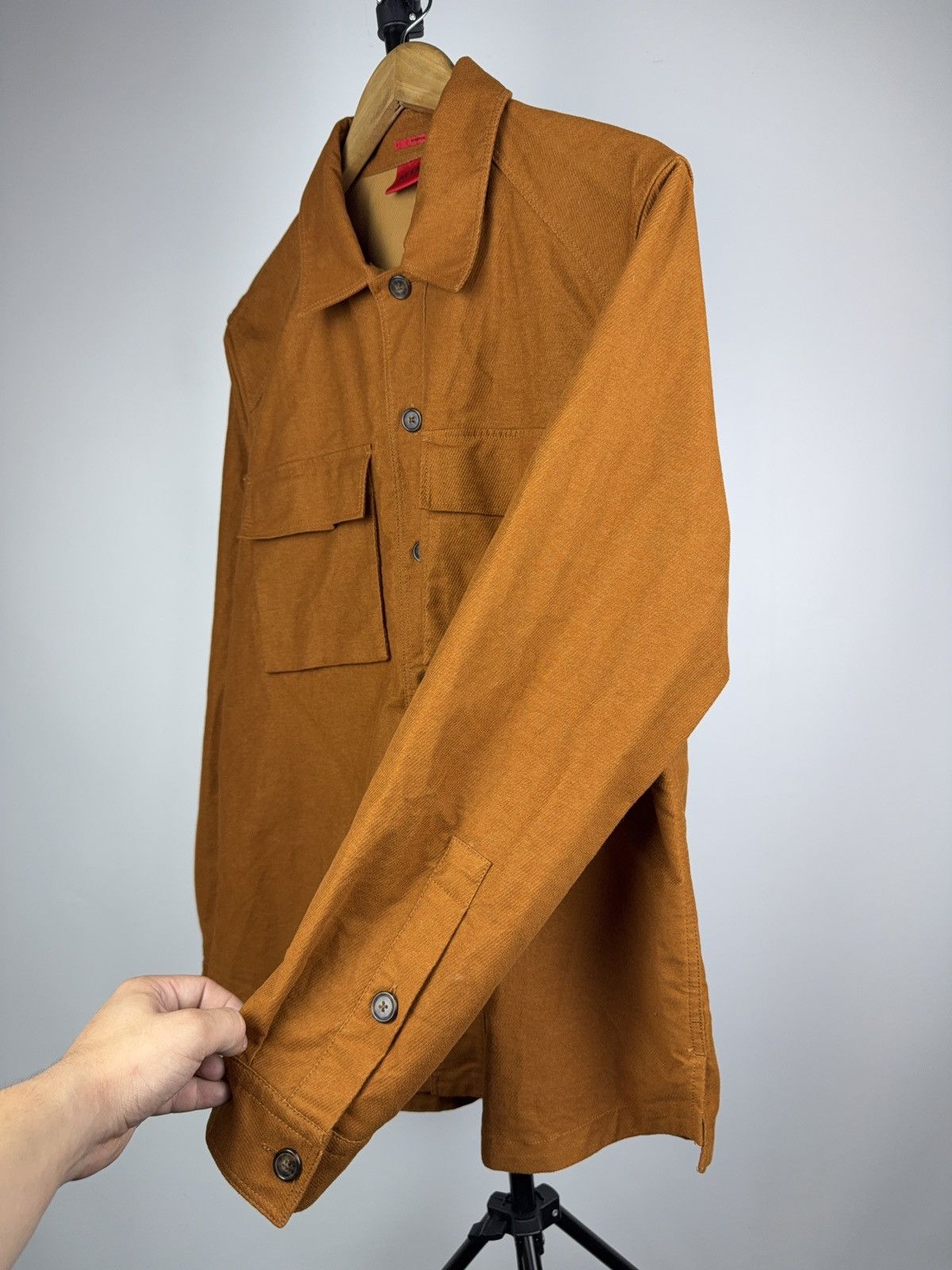 Hugo Boss Luxury Designer Hugo Boss Rust Overshirt with Logo Patch M Size US M / EU 48-50 / 2 - 4 Thumbnail