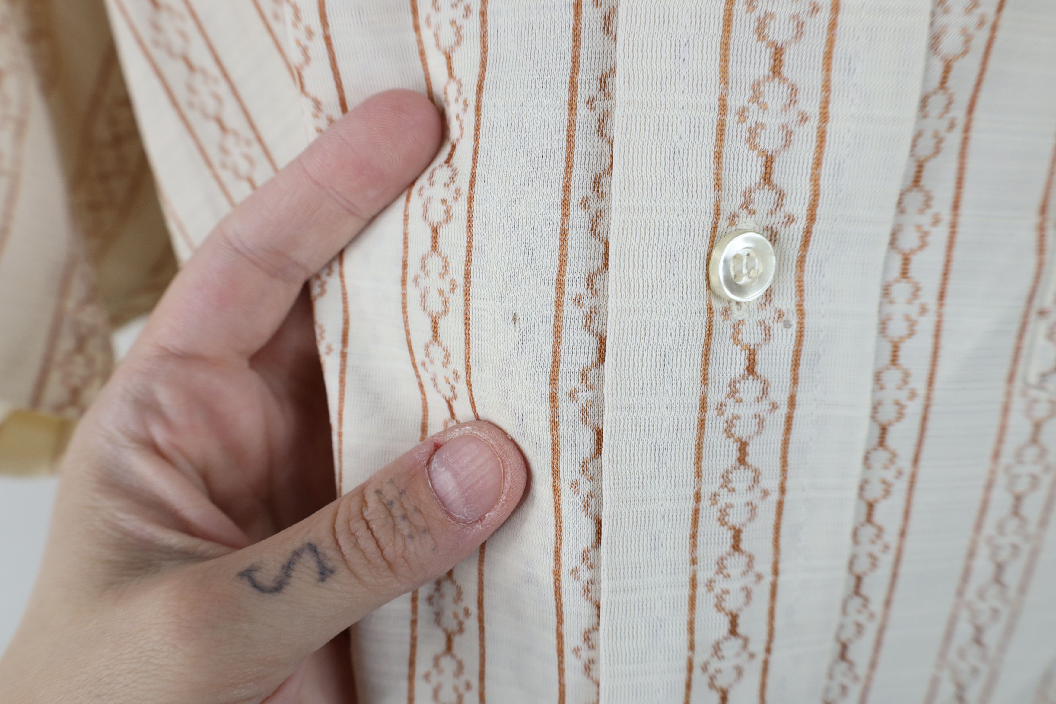 Vintage Vintage 60s Streetwear Knit Short Sleeve Button Shirt USA Size US M / EU 48-50 / 2 - 4 Thumbnail