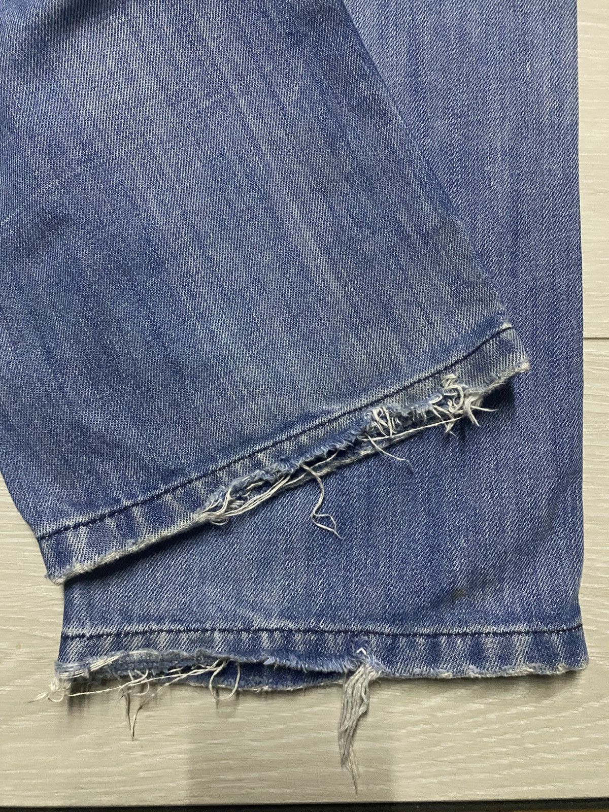 Diesel Black Gold Vintagw Diesel Italy Faded Wash Distressed Loose Jeans Size US 29 - 14 Thumbnail
