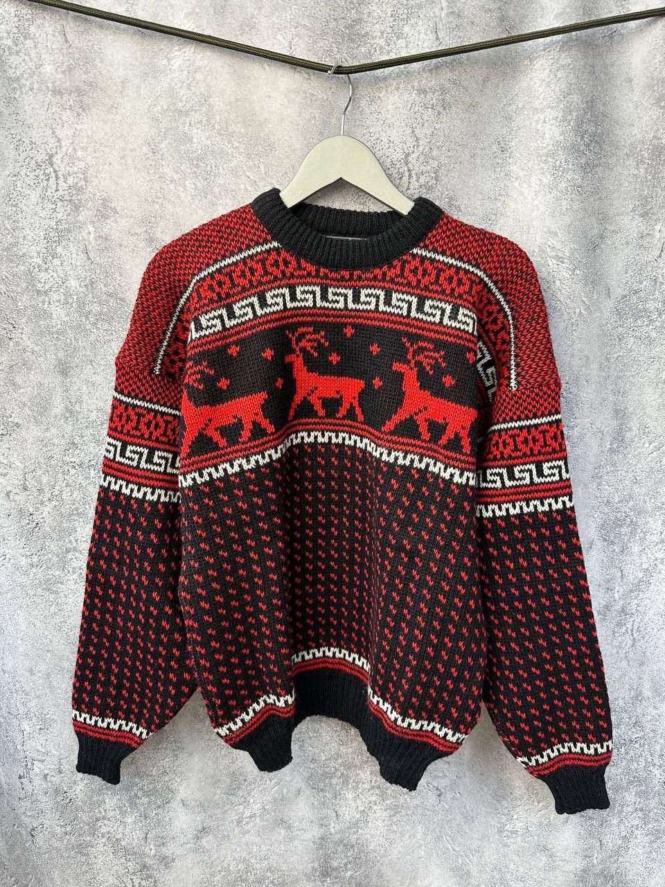 Other Kaare Gjose Wool Knit Sweater Reindeer Norway Crew Neck Size US XL / EU 56 / 4 - 1 Thumbnail
