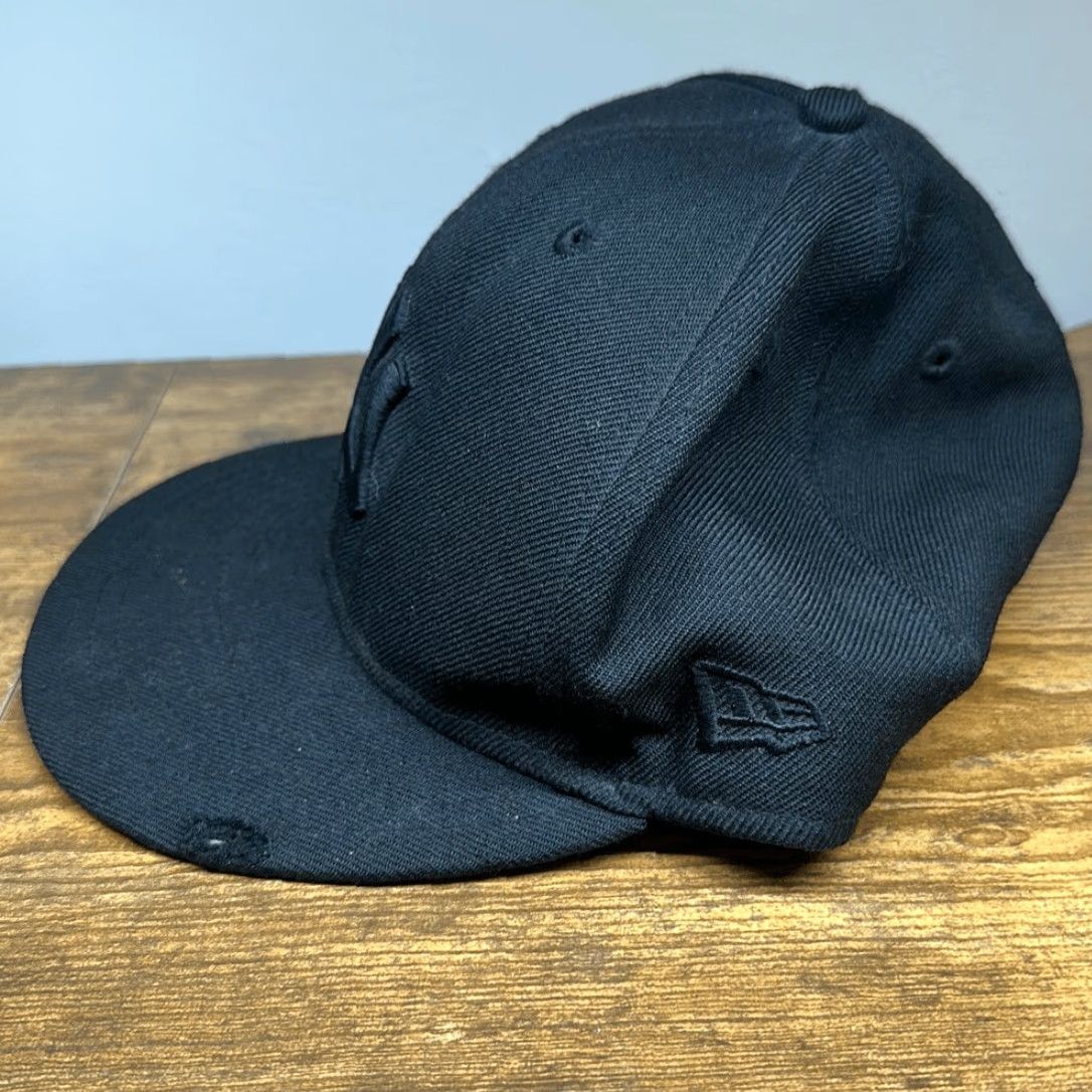 New Era New Era New York Yankees MLB 59Fifty Wool SnapBack Cap Hat Fitted Black Size 7 1/2""" Size ONE SIZE - 3 Thumbnail