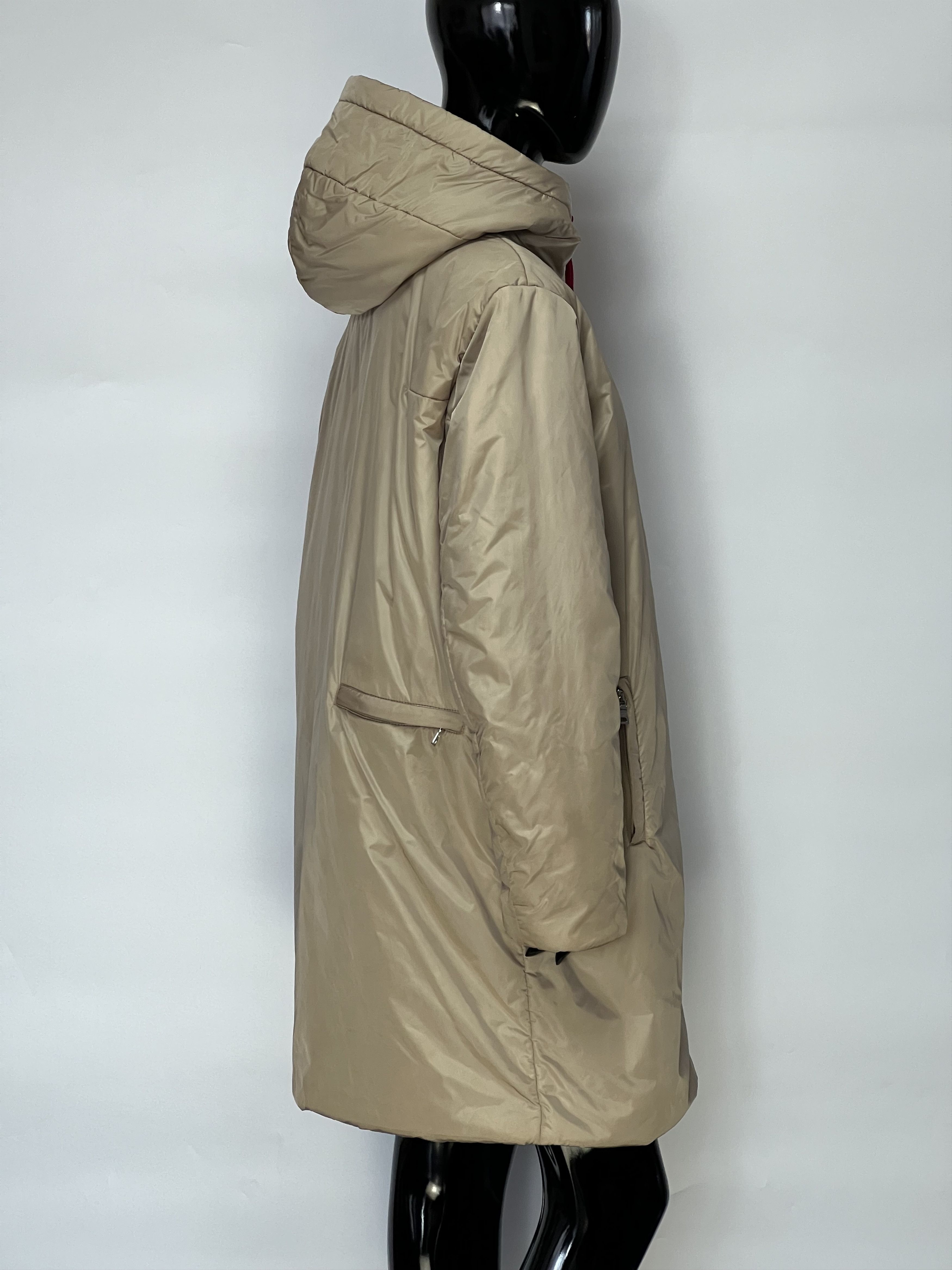 Prada × Vintage Prada Vintage Beige Full Zip Hooded Jacket Size IT46 Size L / US 10 / IT 46 - 2 Thumbnail