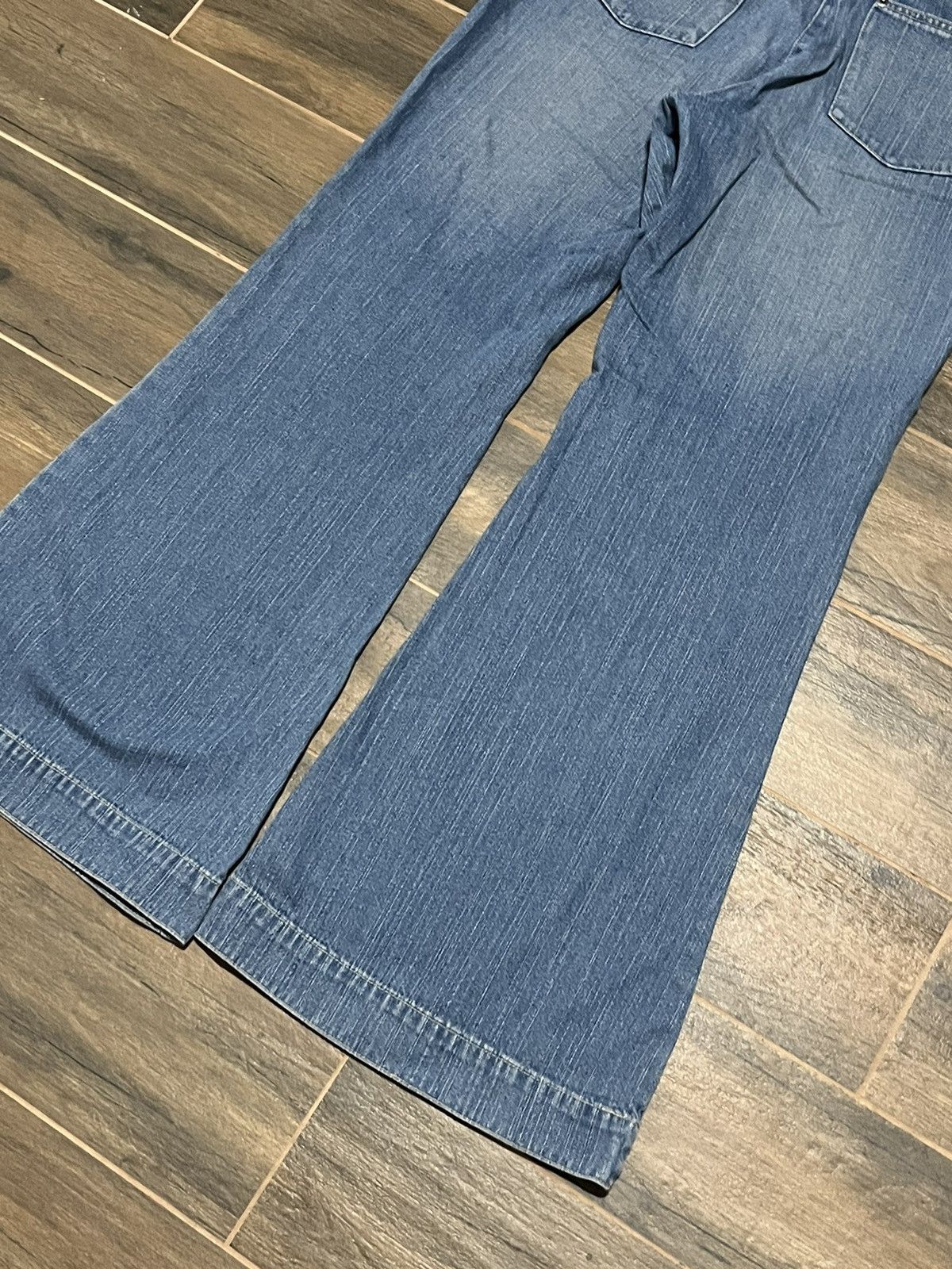 Japanese Brand × Vintage vintage sexy japan jeans distressed low rise flared 90s Size 28" / US 6 / IT 42 - 5 Thumbnail