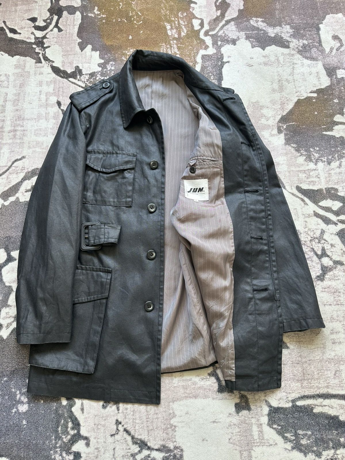 JUN MEN 80’s Junmen waxed trench coat Size US M / EU 48-50 / 2 - 7 Thumbnail