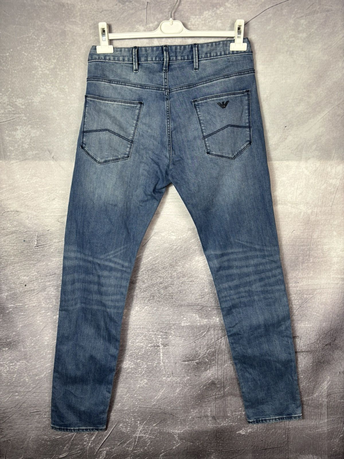 Emporio Armani 9.5oz Blue Faded Jeans