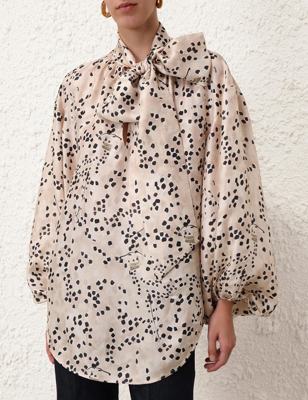 Zimmermann oc11z0925 Illustration Draped Mini Dress in Multicolor Size M / US 6-8 / IT 42-44 - 5 Thumbnail