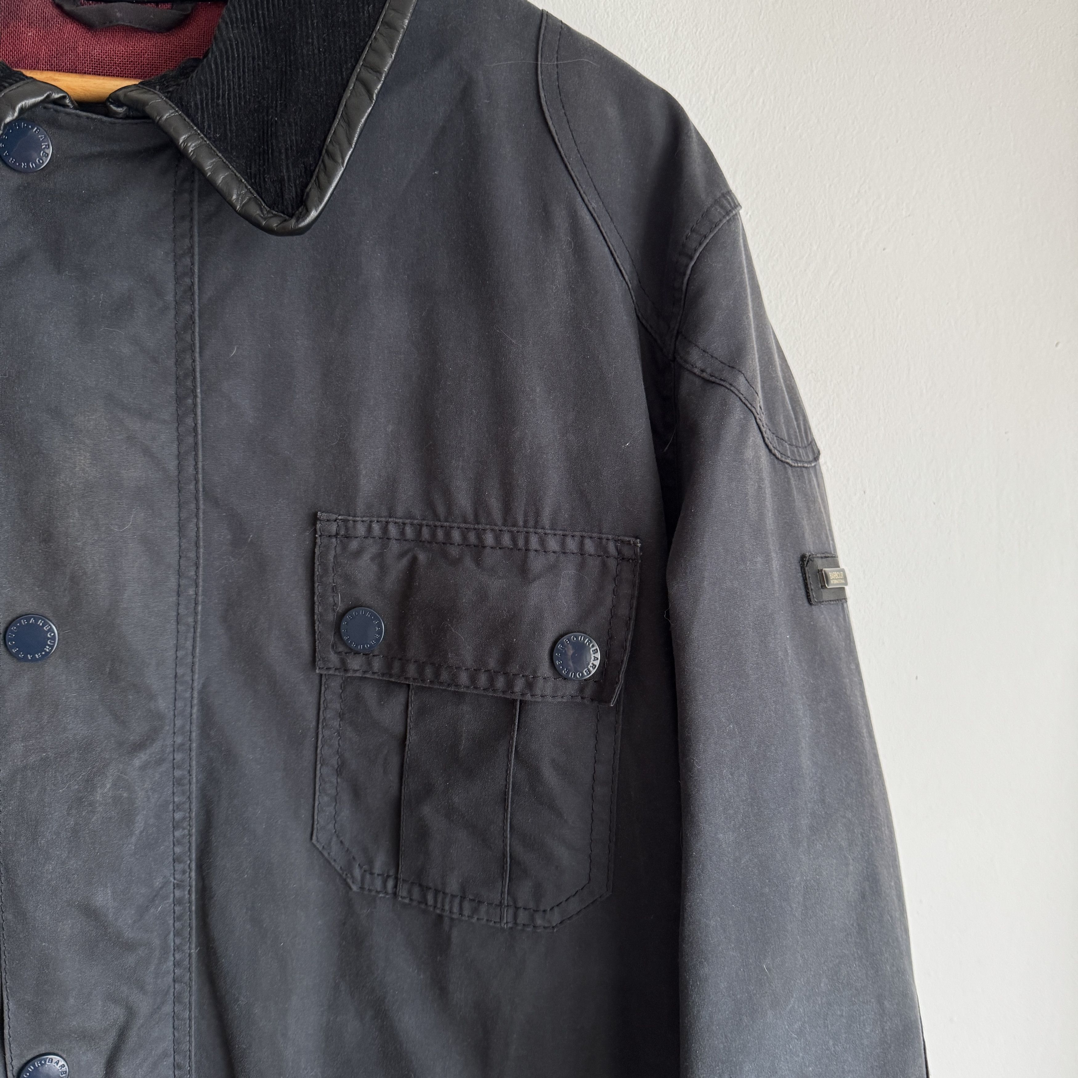 Barbour Barbour International Wax Cotton Mens Jacket XXL Size US XXL / EU 58 / 5 - 3 Thumbnail