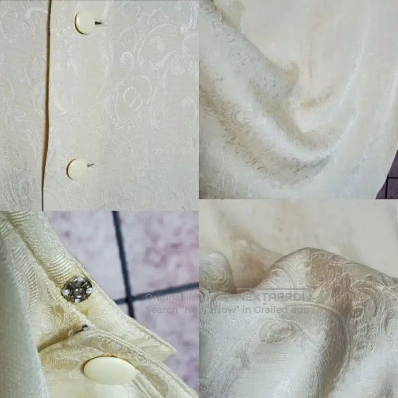 Dior Dior Beige Silk Letter Logo Long Sleeve Shirt . Size M / US 6-8 / IT 42-44 - 4 Thumbnail