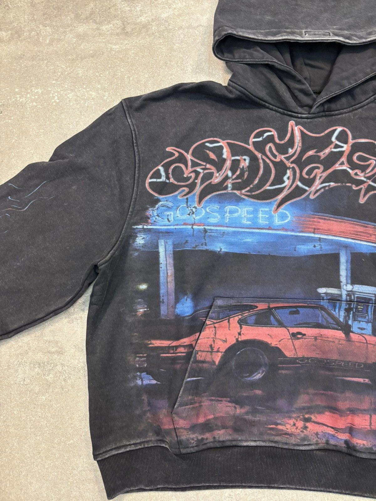 Godspeed Godspeed Pitstop Hoodie, Washed Black Size US XL / EU 56 / 4 - 16 Thumbnail