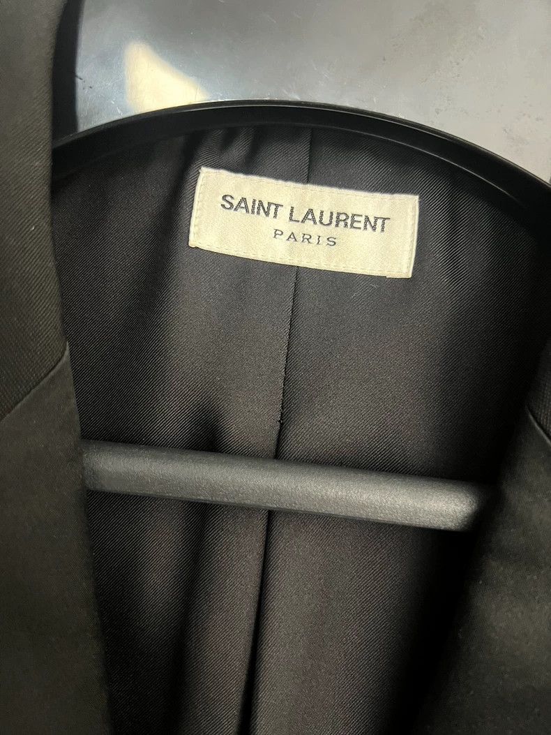 Saint Laurent Paris Saint Laurent Paris 24 Spring/Summer Show Wool Smoking Sui Size 48R - 3 Thumbnail