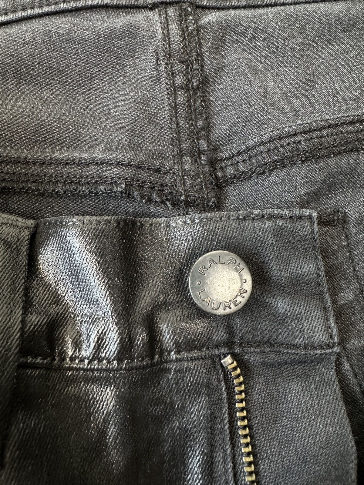 Ralph Lauren RALPH LAUREN Black Label Wax Coated Jeans Pants Women’s 27 Size 27" / US 4 / IT 40 - 12 Thumbnail