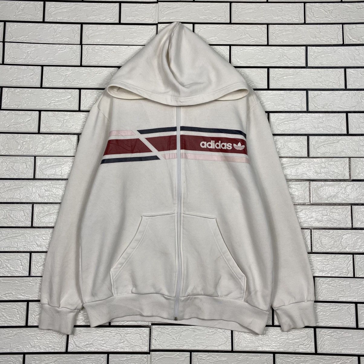 Adidas Vintage Zipper Bomber Jacket Adidas Big Logo Size US M / EU 48-50 / 2 - 2 Thumbnail