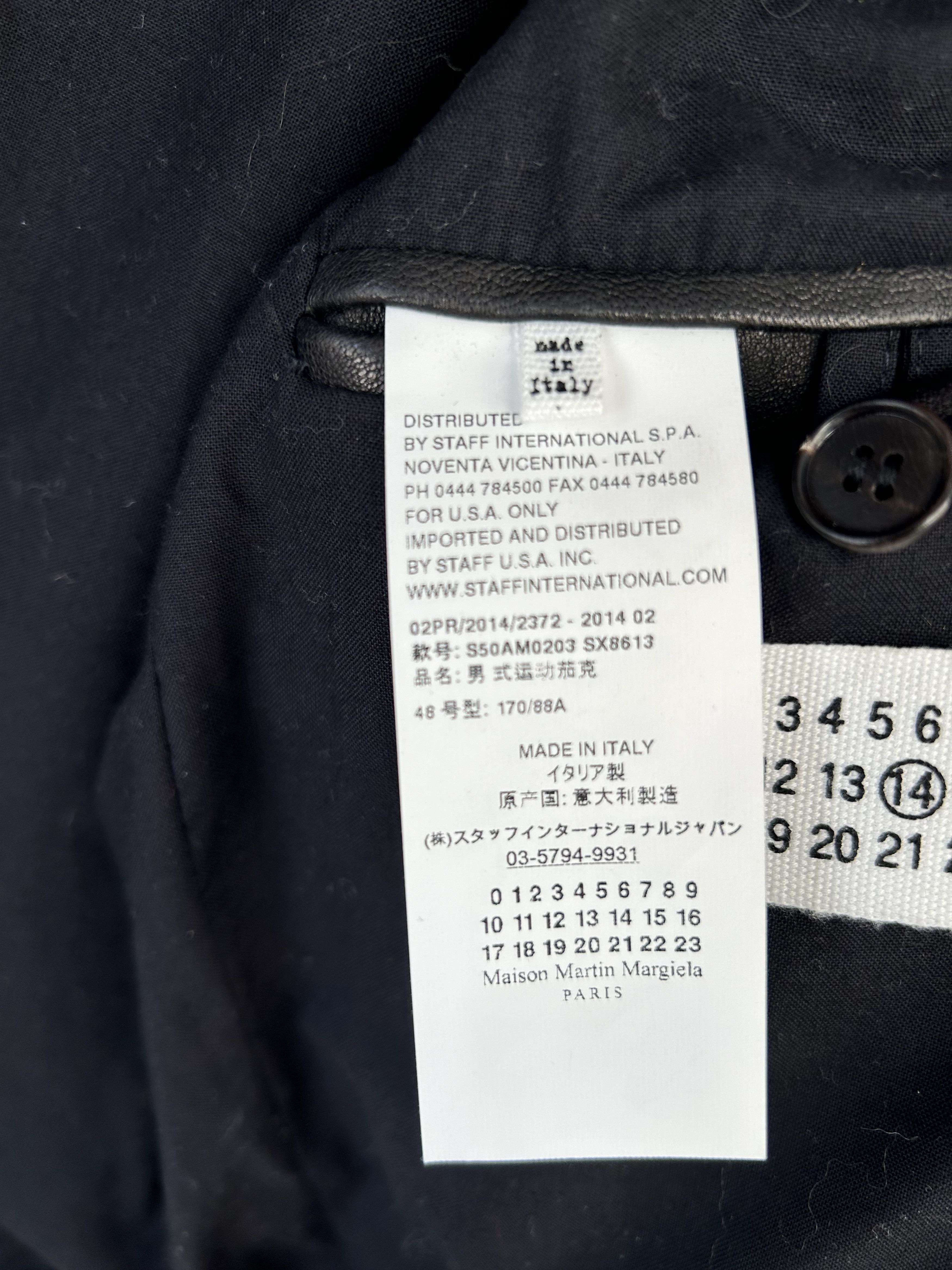 Maison Margiela Margiela Leather Moto Jacket Size US M / EU 48-50 / 2 - 3 Thumbnail
