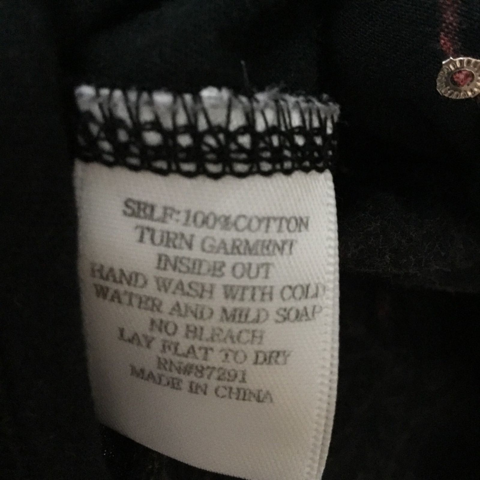 Other Black with Multi-Heart Hoodie Top Size S / US 4 / IT 40 - 11 Thumbnail
