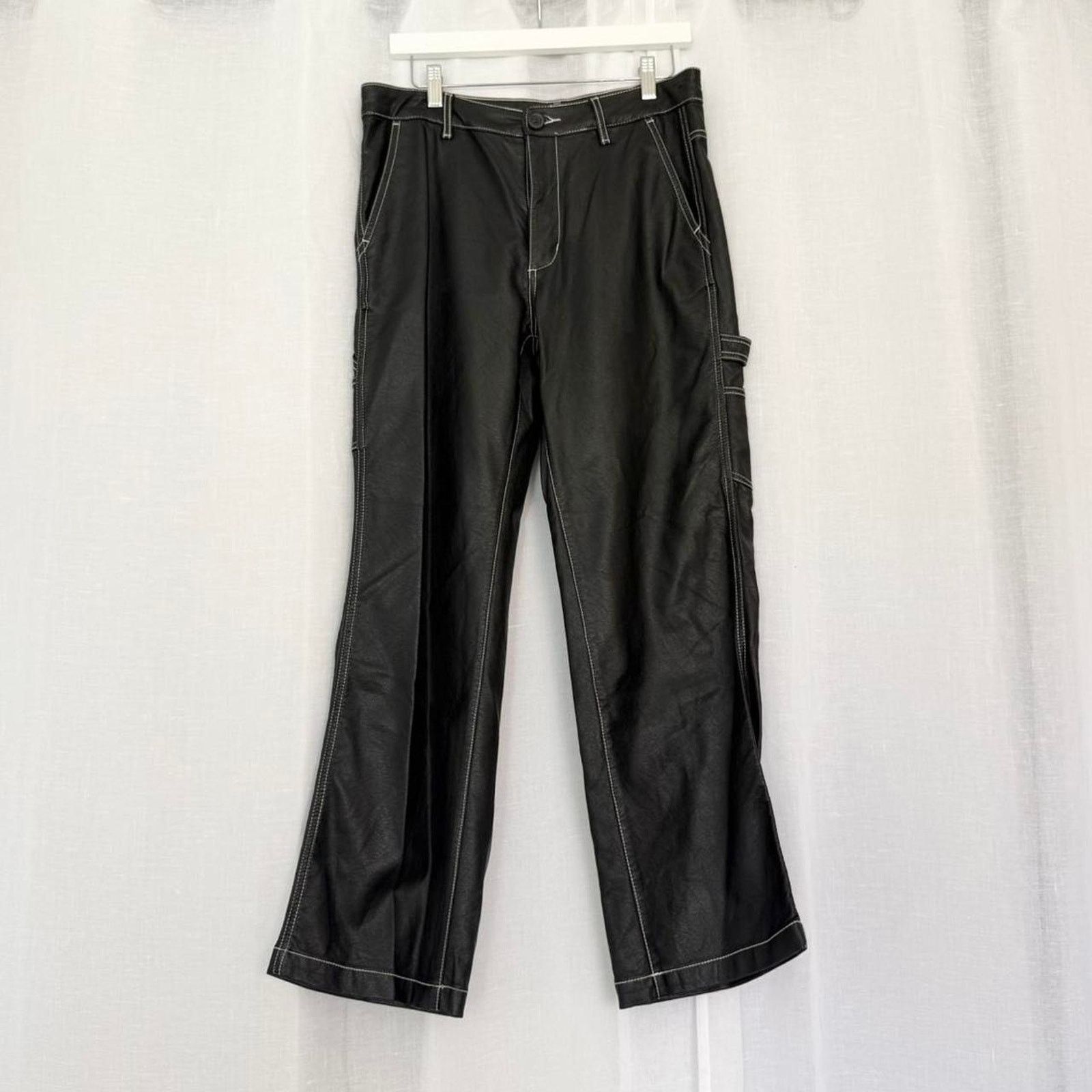 Bdg ✶ BDG black faux leather carpenter pants ✶ Size 32" / US 10 / IT 46 - 5 Thumbnail