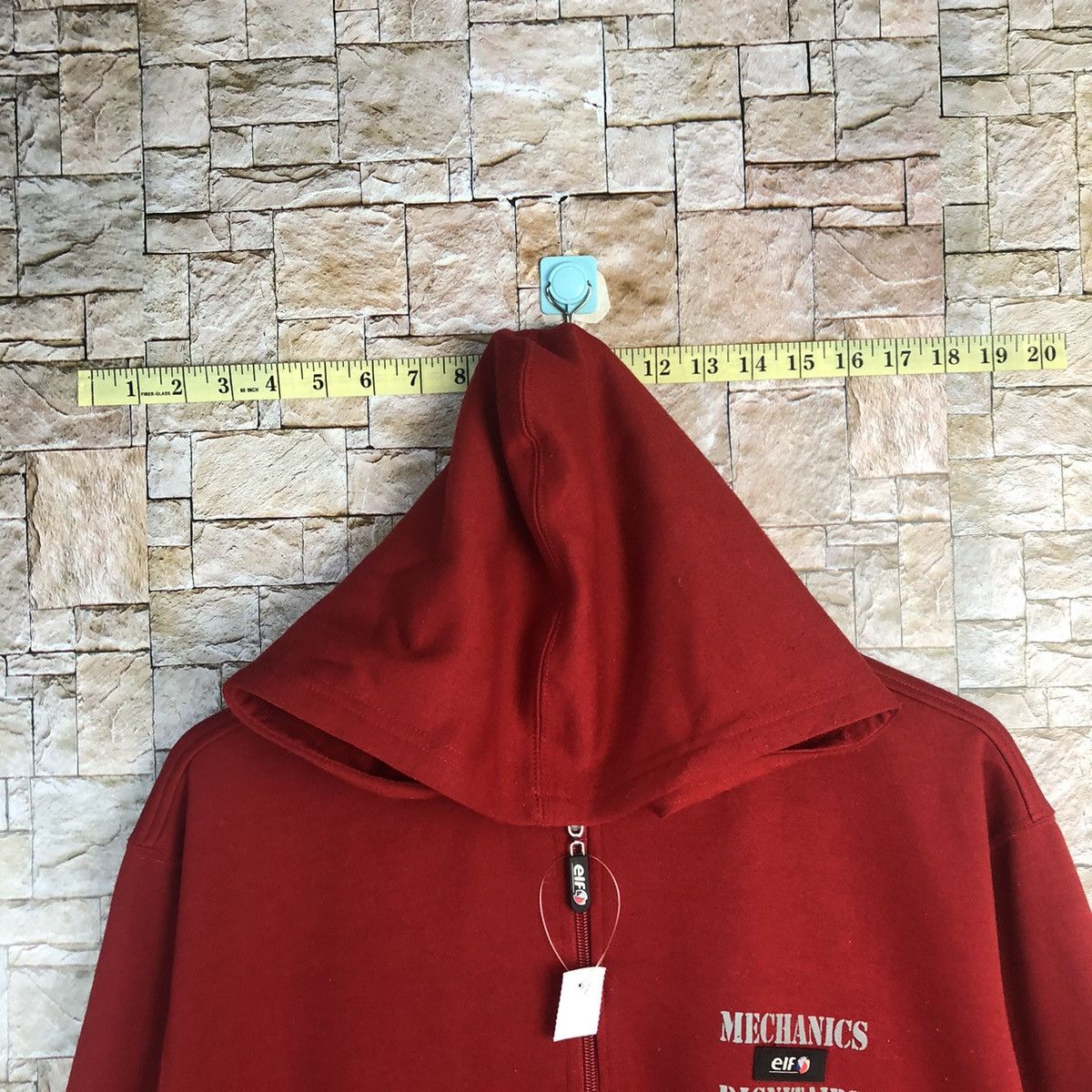 Japanese Brand ELF Red mechanic racing vintage sweatshirt Hoodie #A167 Size US M / EU 48-50 / 2 - 4 Thumbnail