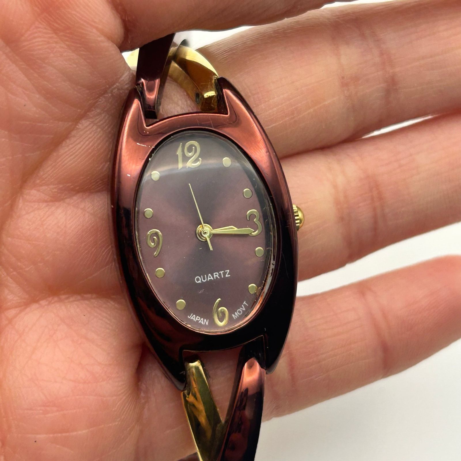Other Women’s Gold & Metallic Brown Watch Working New Battery Size ONE SIZE - 7 Thumbnail