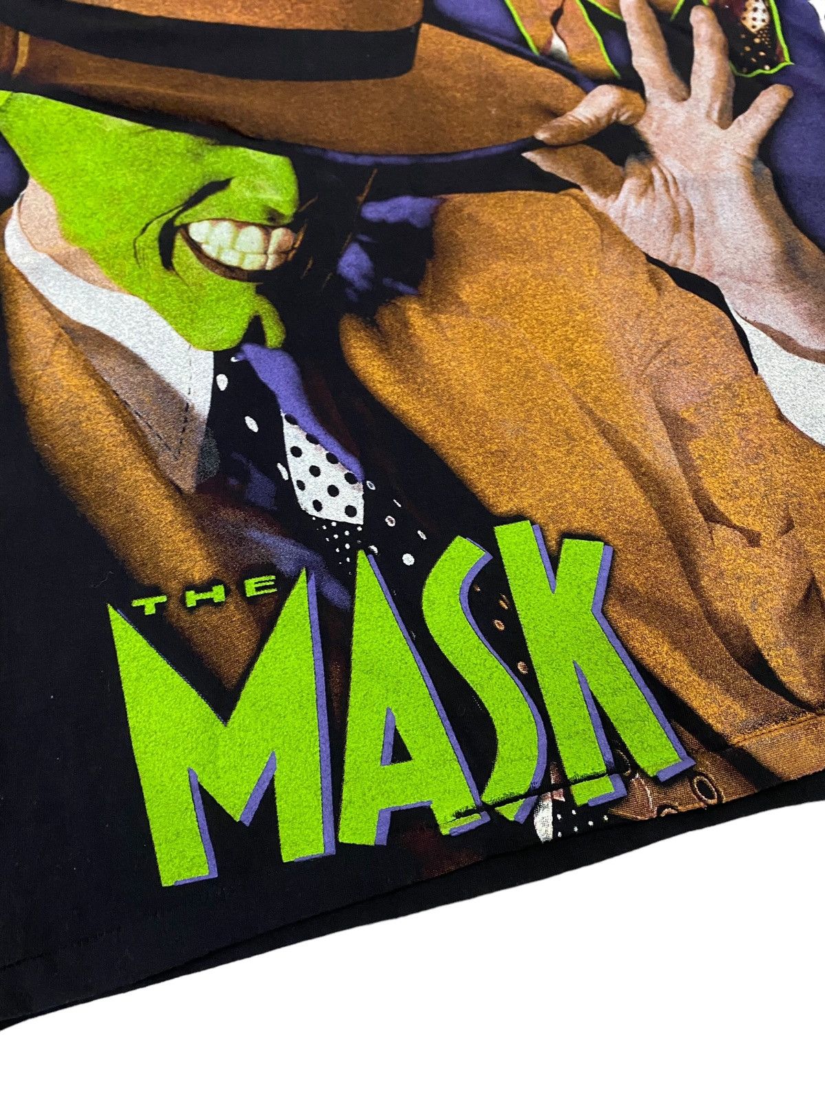 Vintage 💥Vintage 90s The Mask Movie Jim Carey Overprint Shirt Size US L / EU 52-54 / 3 - 3 Thumbnail