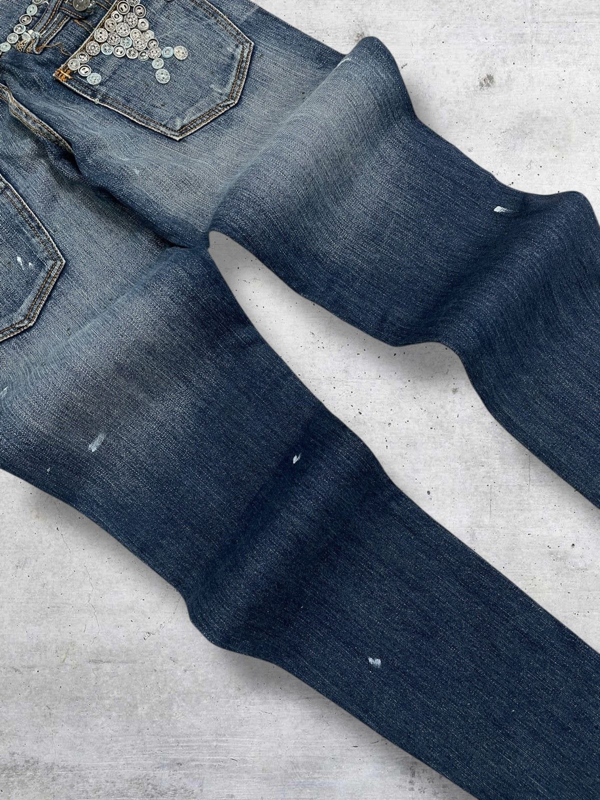 Taverniti VINTAGE TAVERNITI DESIGNER 90S RARE STITCH METAL KUNO DENIM Size US 28 / EU 44 - 15 Thumbnail