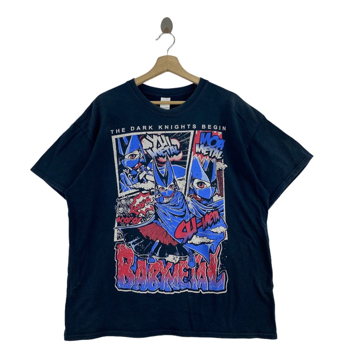 Other BABYMETAL Band Comic Style Print Black Oversize Short Sleeve Size US XL / EU 56 / 4 - 1 Thumbnail