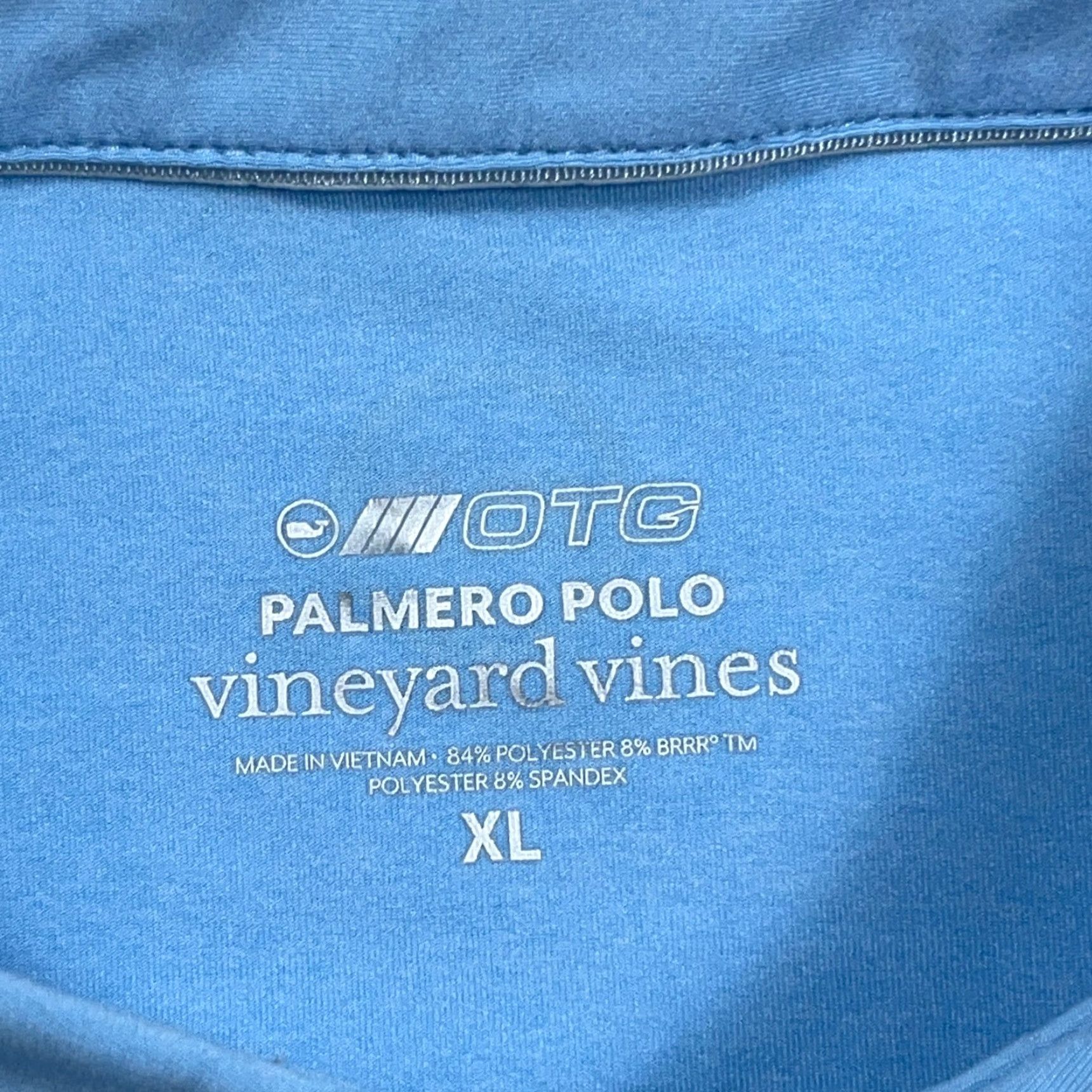 Vineyard Vines Vineyard Vines Polo Shirt Men XL Light Blue Striped Performance Palmero OTG Size US XL / EU 56 / 4 - 3 Thumbnail