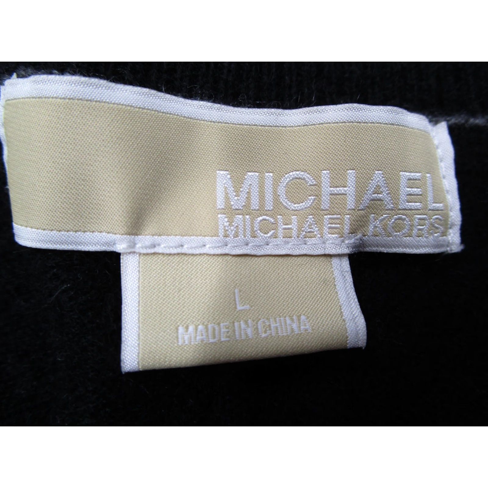 Michael Kors VINTAGE? No — Michael Kors Mens Sweater Pullover Knit V-Neck 100% Cashmere Black Large L Men’s Pullover Knitwear Size US L / EU 52-54 / 3 - 3 Thumbnail