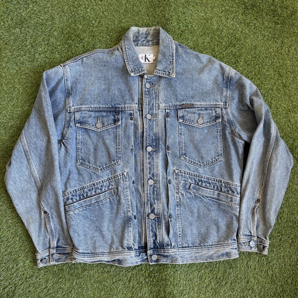 Calvin Klein Vintage Calvin Klein Denim Jacket Mens M Oversized Fits L Size US M / EU 48-50 / 2 - 1 Thumbnail