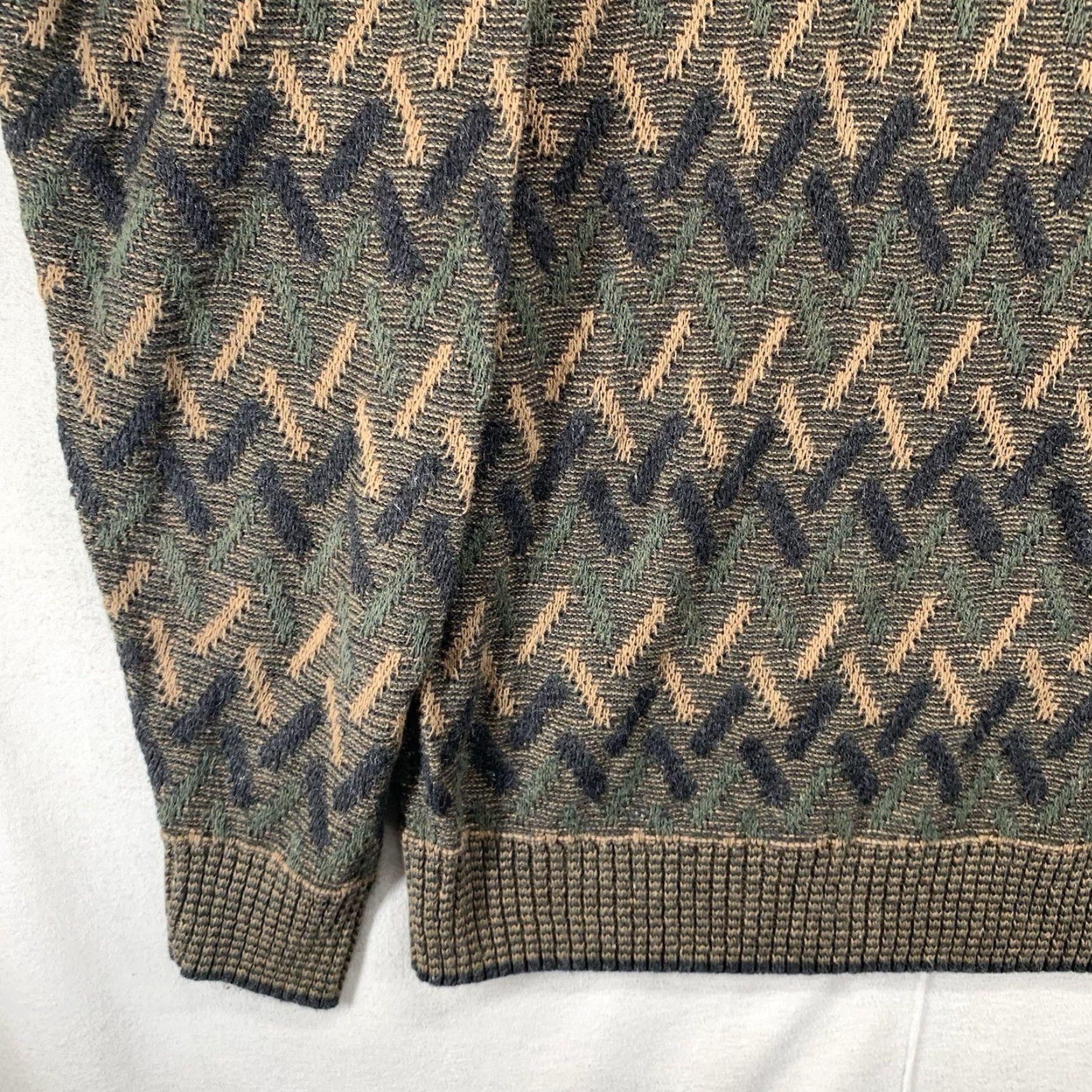 Vintage VINTAGE RedHead Mens Large Sweater Pullover 90s Geometric Cable-Knit Breathable All Over 3D Design Outdoor Hunting Hunting Nature Classic USA Size US L / EU 52-54 / 3 - 5 Thumbnail