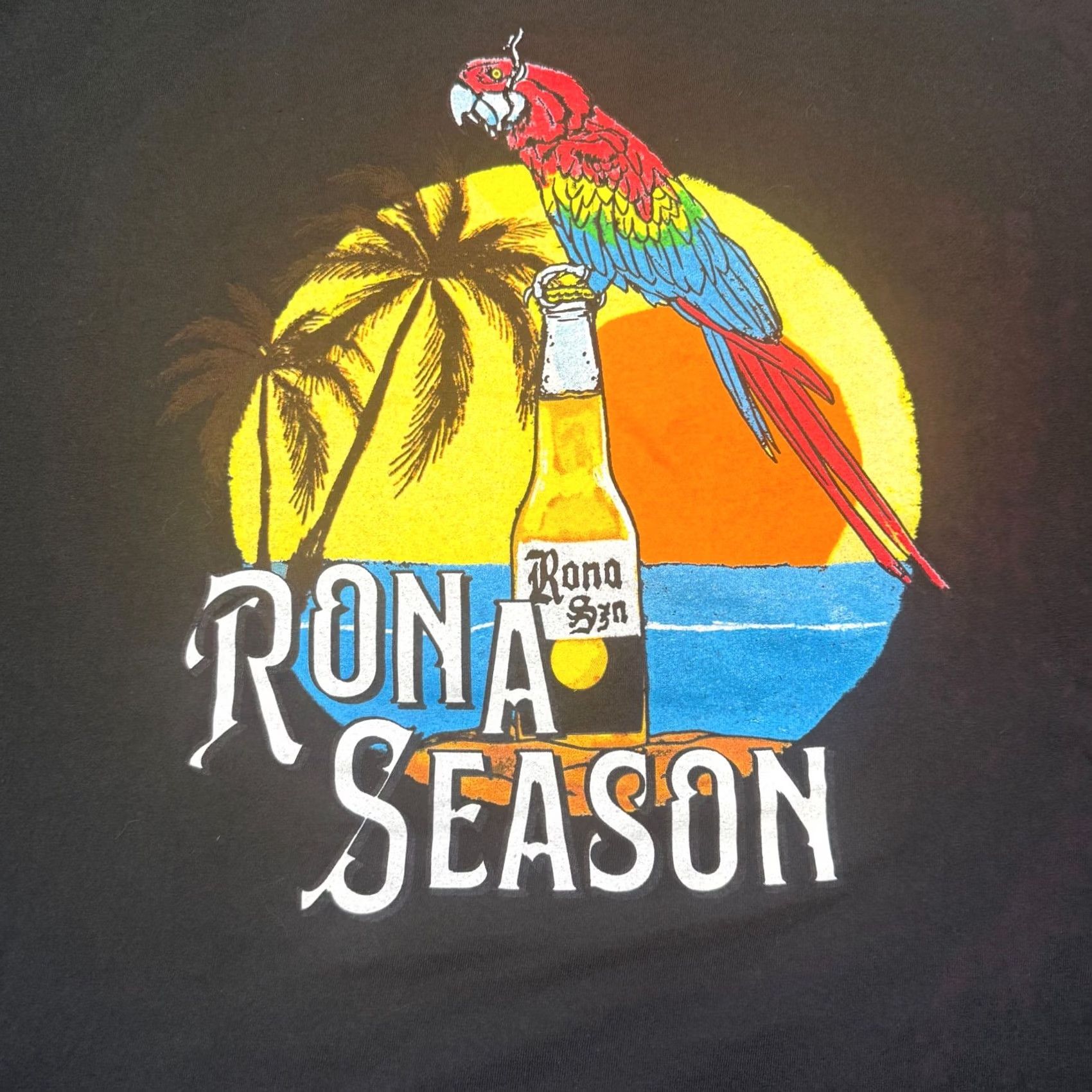 Vintage Full Send Graphic T Shirt Mens XL Black Short Sleeve Crew Neck Parrot Tee Size US XL / EU 56 / 4 - 5 Thumbnail