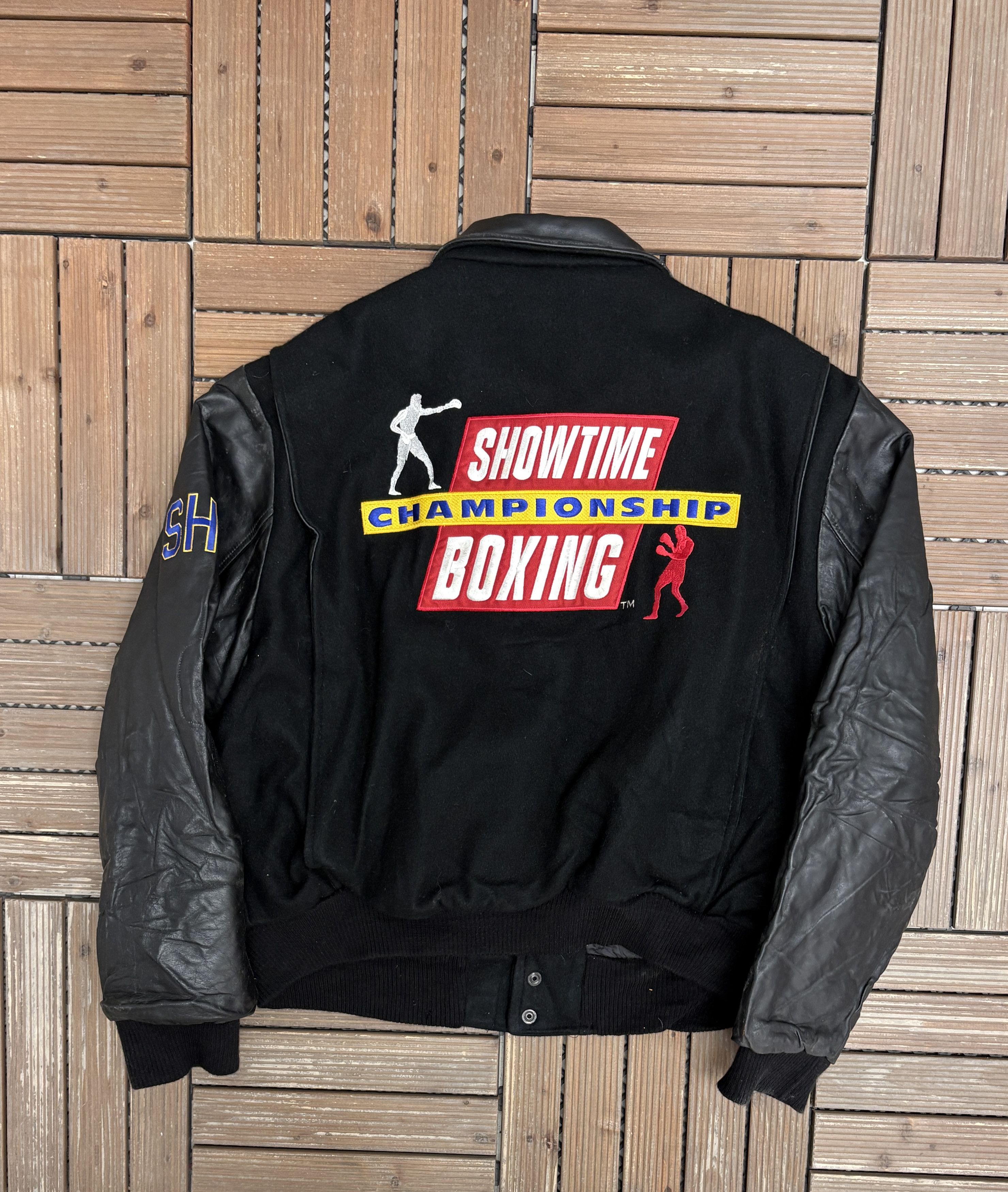 Vintage Showtime Championship Boxing Vintage Black Varsity Jacket Size US XL / EU 56 / 4 - 4 Thumbnail