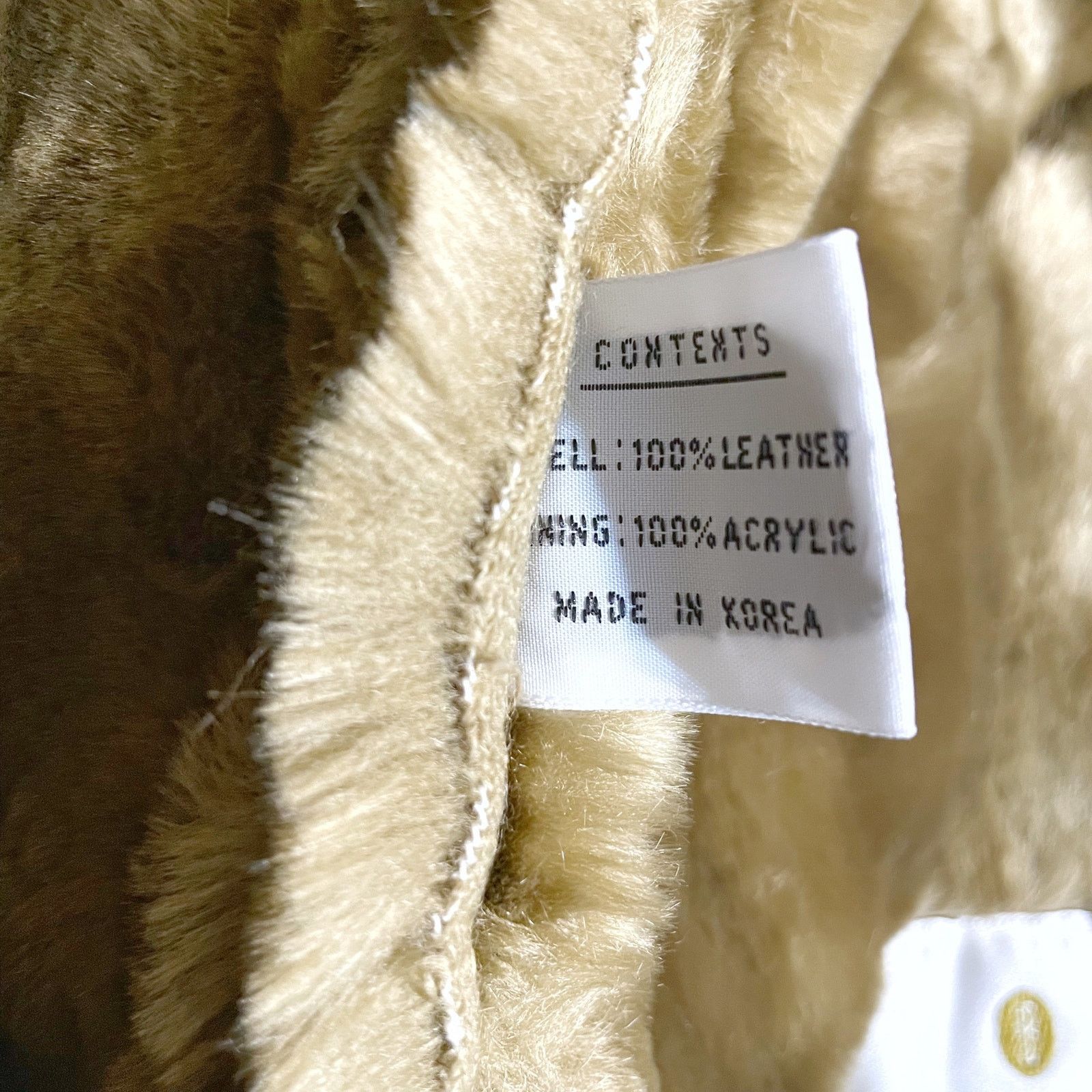 Bill Blass Bill Blass VINTAGE Tan Leather Jacket Med Faux Fur Lining Size US M / EU 48-50 / 2 - 6 Thumbnail