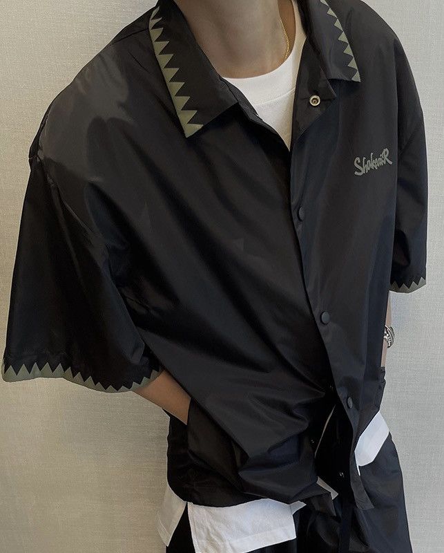 Japanese Brand × Vintage Avant garde retro punk zig-zag ruched shirt Size US M / EU 48-50 / 2 - 3 Thumbnail