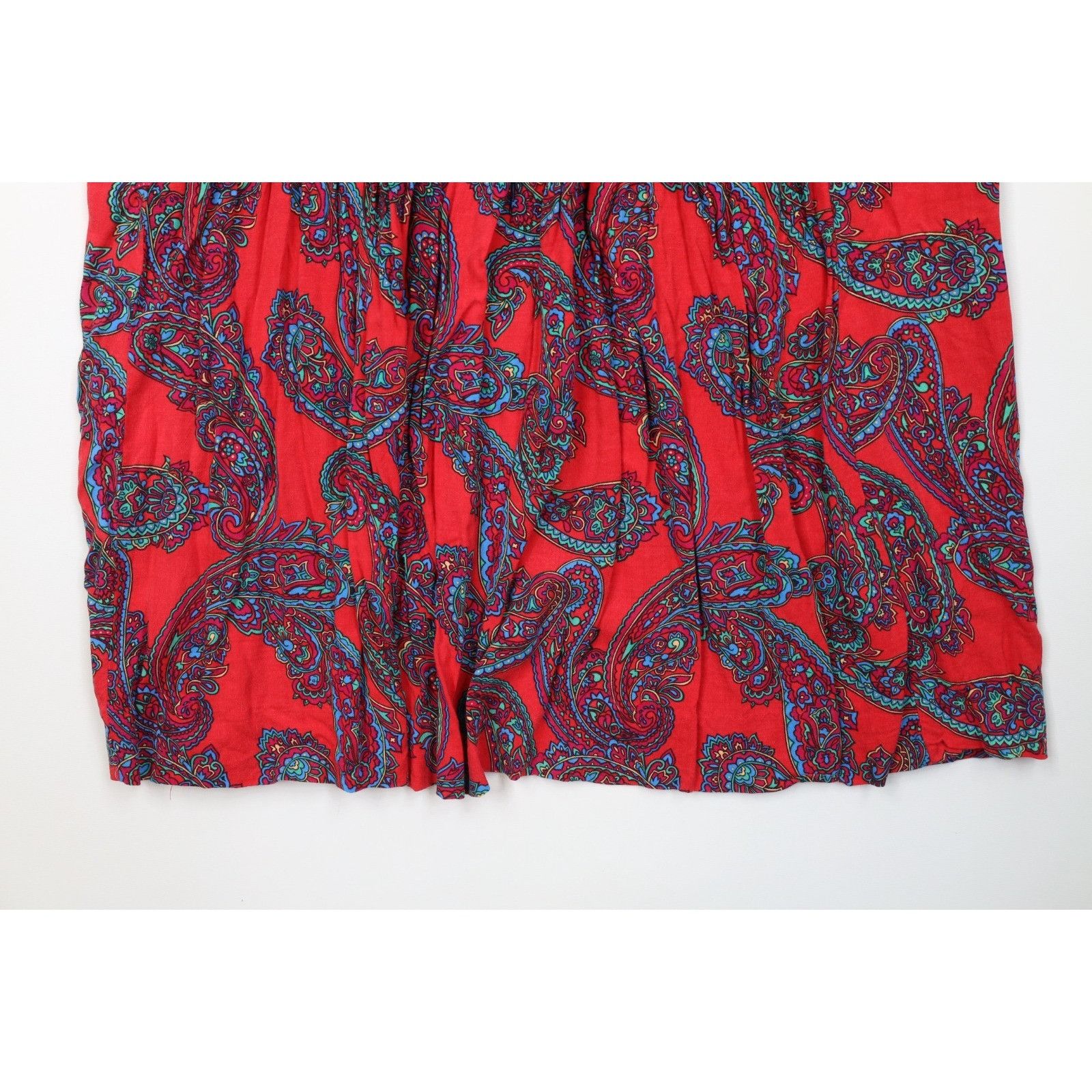 Vintage Vintage 90s Streetwear Rayon Gabardine Rainbow Skirto Size 34" / US 12 / IT 48 - 4 Thumbnail