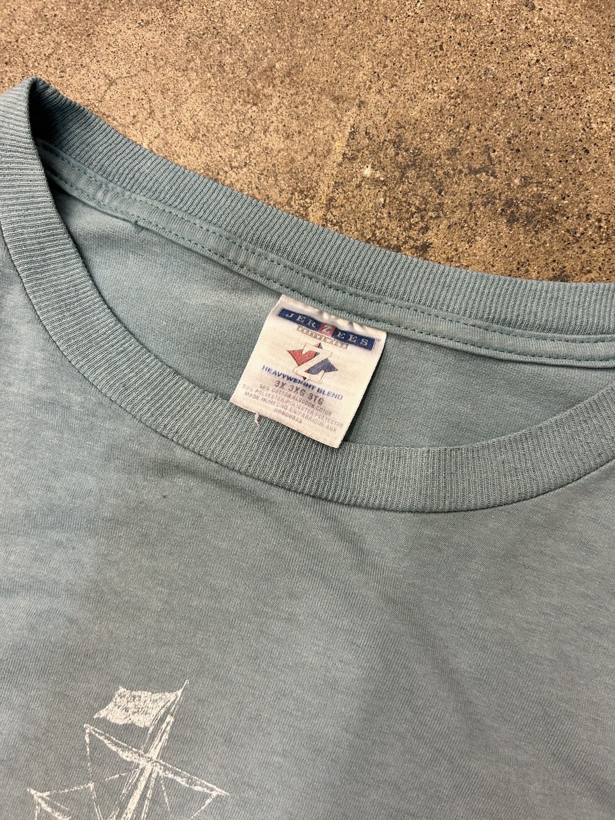 Vintage Vintage Baggy Oversized Tee Sailboat US Brig Graphic XXXL Size US XXL / EU 58 / 5 - 4 Thumbnail