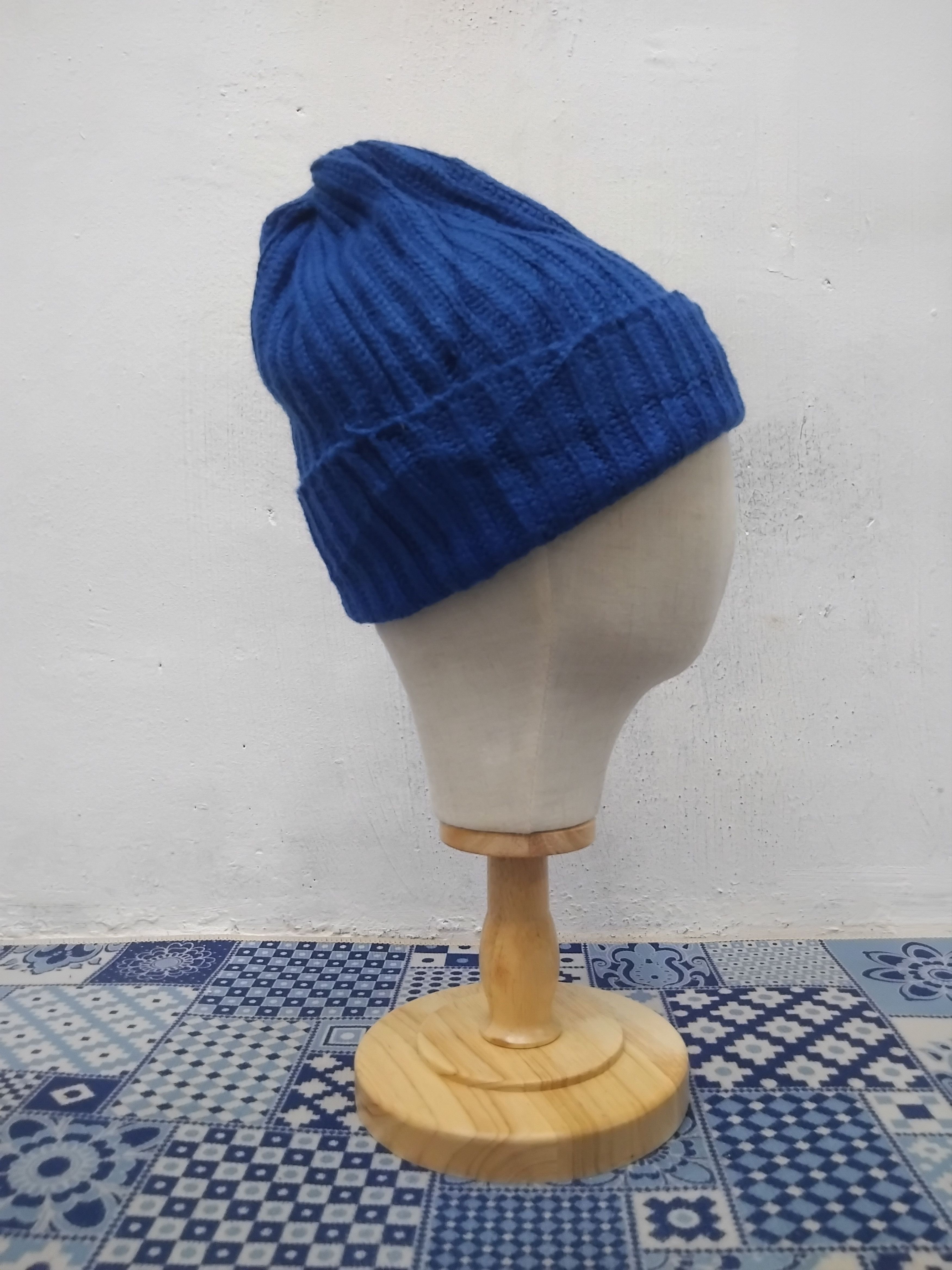 Japanese Brand 💥Uniqlo Japanese blue colour beanie hat Size ONE SIZE - 5 Thumbnail