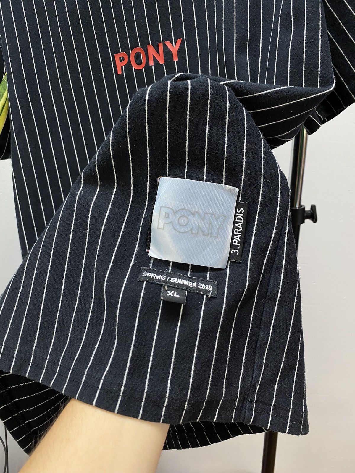 3.PARADIS × PONY 3.Paradis x Pony Striped T-Shirt Size US XL / EU 56 / 4 - 7 Thumbnail