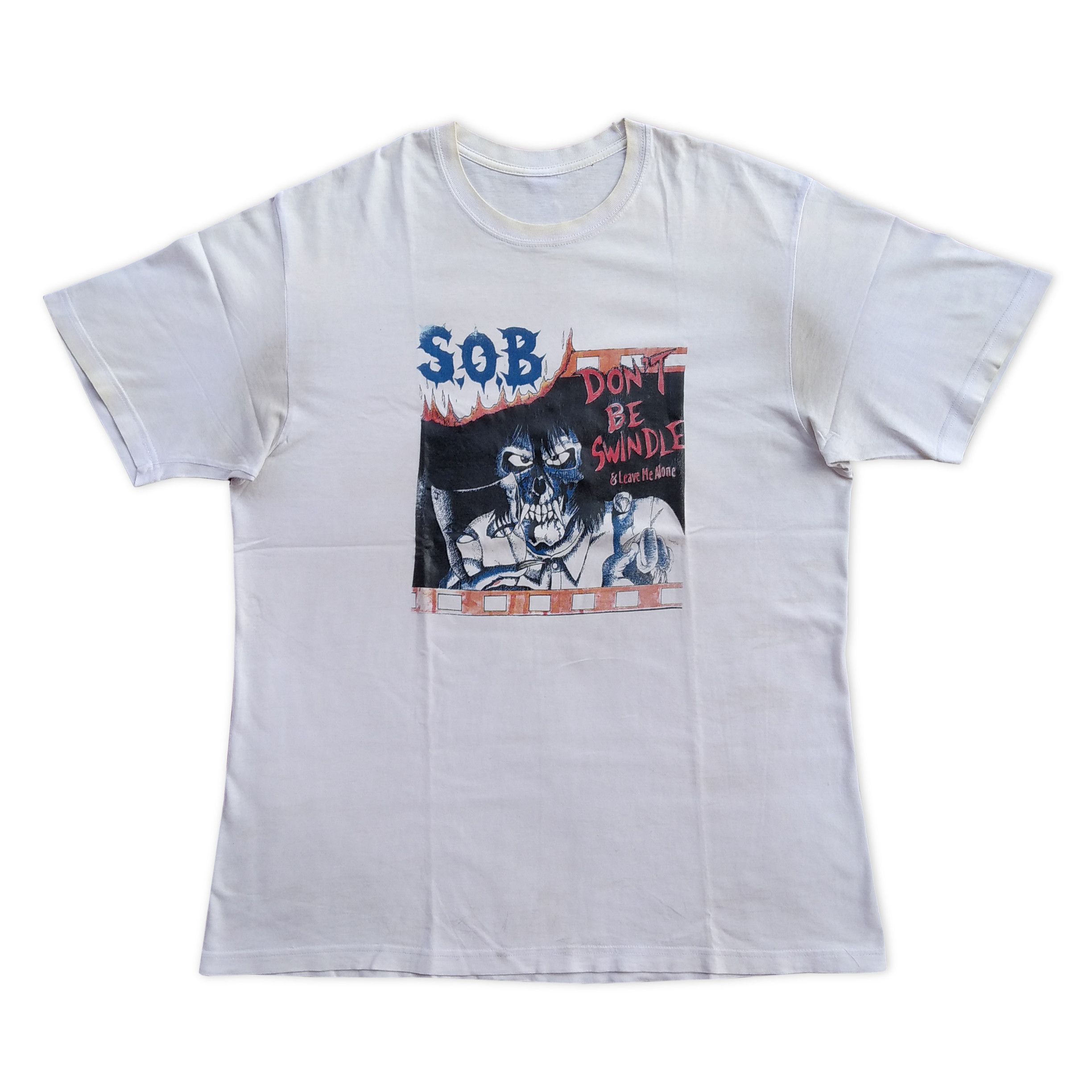 Band Tees Vintage Bootleg 00's S.O.B Japanese Grindcore Band Size US XL / EU 56 / 4 - 1 Thumbnail