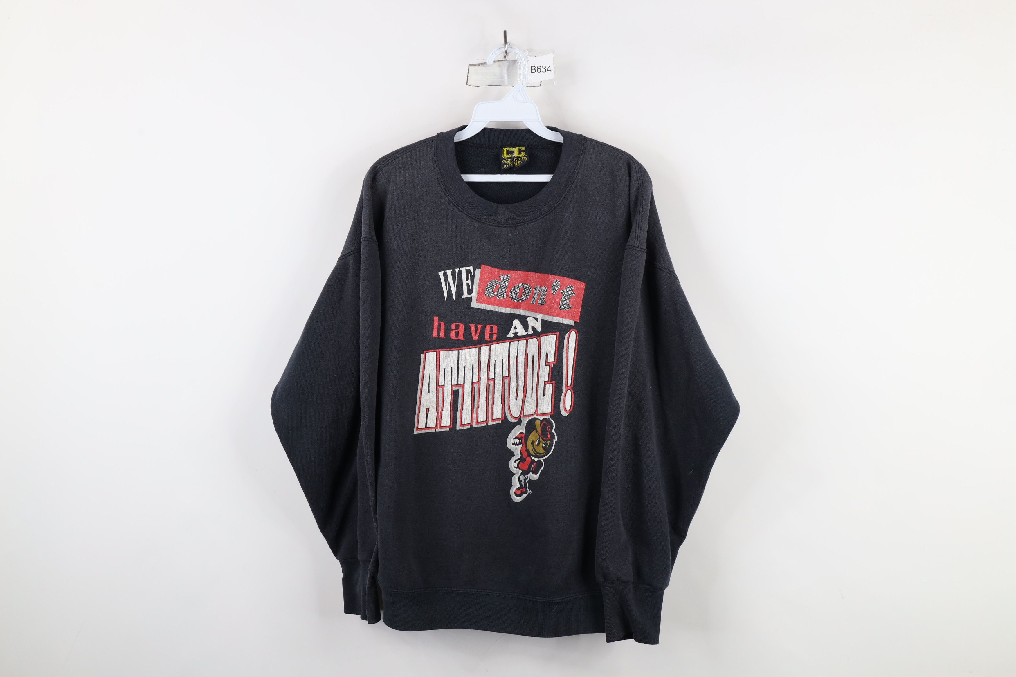 Vintage Vintage 90s Spell Out Ohio State University Sweatshirt USA Size US XL / EU 56 / 4 - 1 Thumbnail