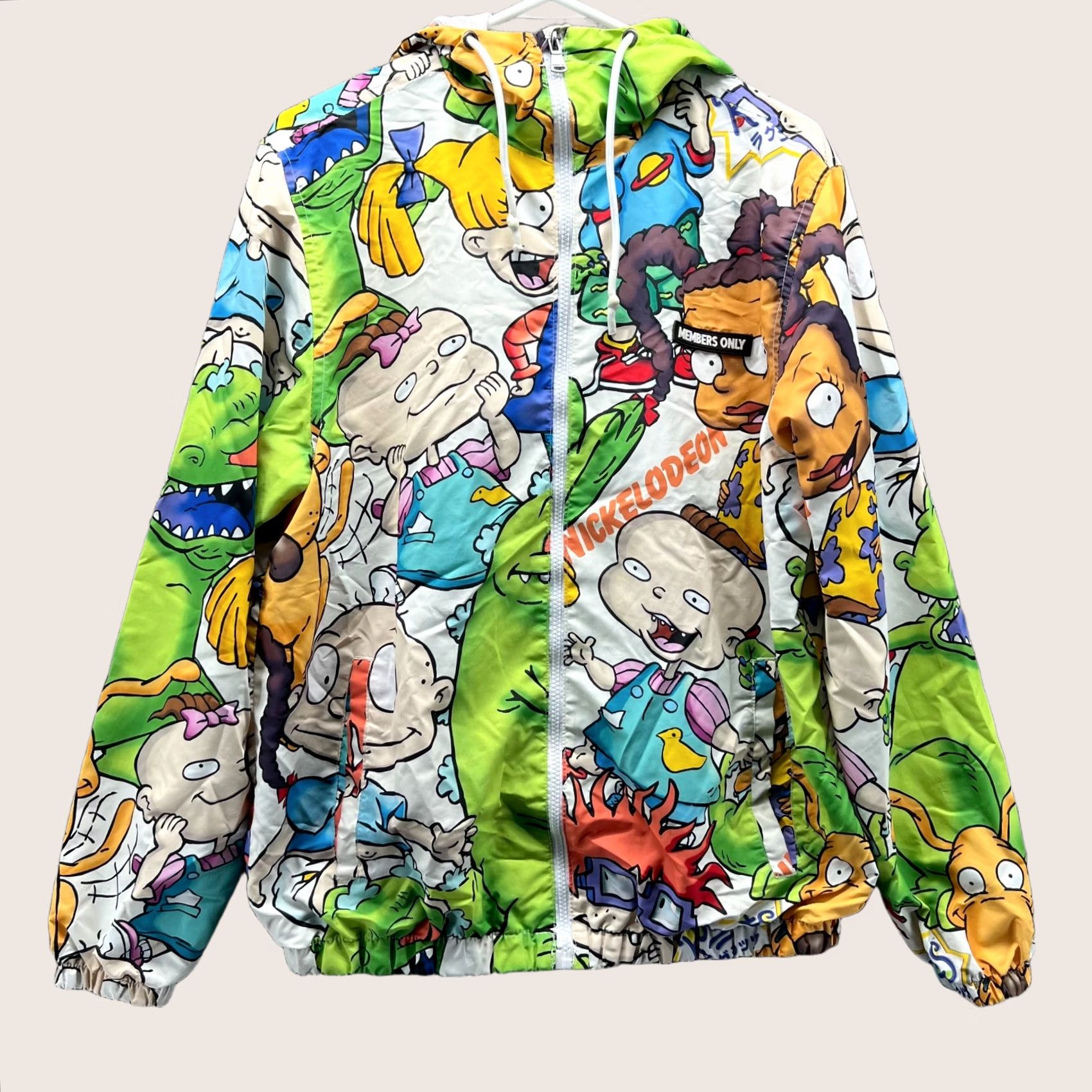 Members Only Members Only Nickelodeon Rugrats Jacket Mens Medium Green Windbreaker Hooded Logo Solid Size US M / EU 48-50 / 2 - 1 Thumbnail