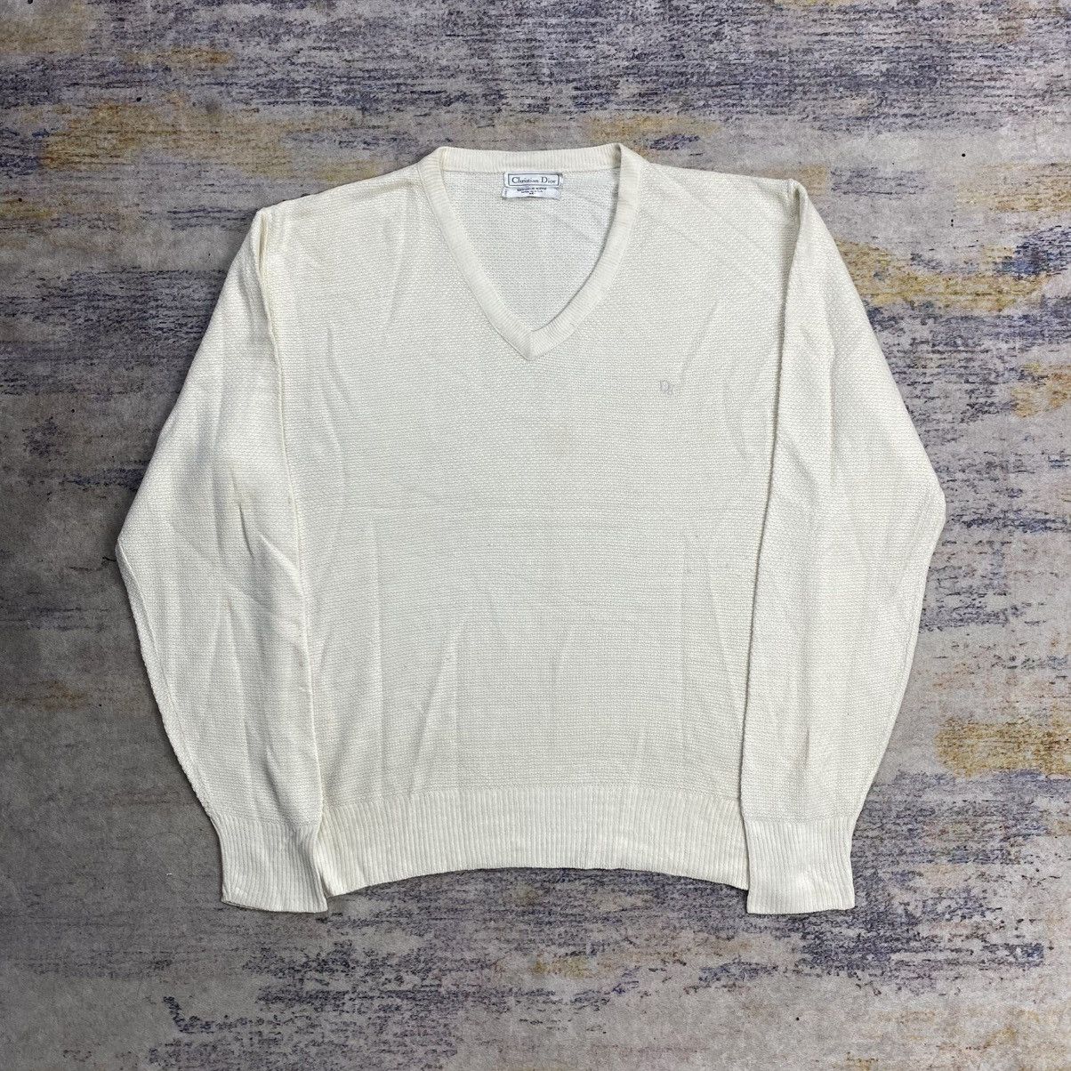 Christian Dior Monsieur × Vintage Vintage 90s christian dior knit sweater Size US M / EU 48-50 / 2 - 1 Thumbnail