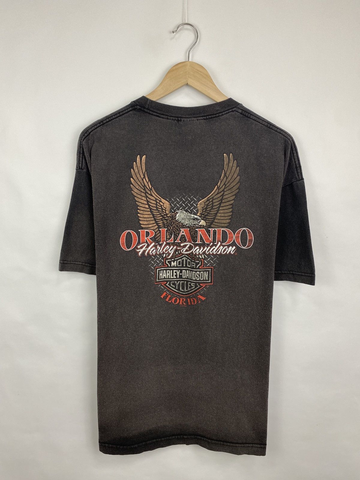 Harley Davidson 🇺🇸 Vintage Y2K Harley Davidson Orlando Florida USA Choppers Size US XL / EU 56 / 4 - 4 Thumbnail