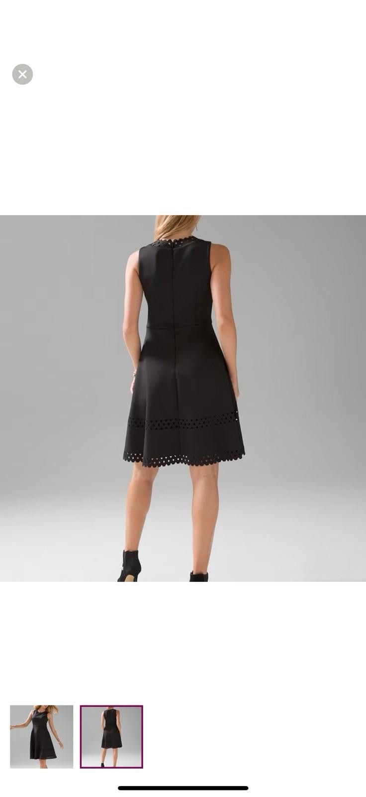 Other WHBM Black SL Scuba Dress with Geometric Cutouts Size 6 NWT Size M / US 6-8 / IT 42-44 - 5 Thumbnail