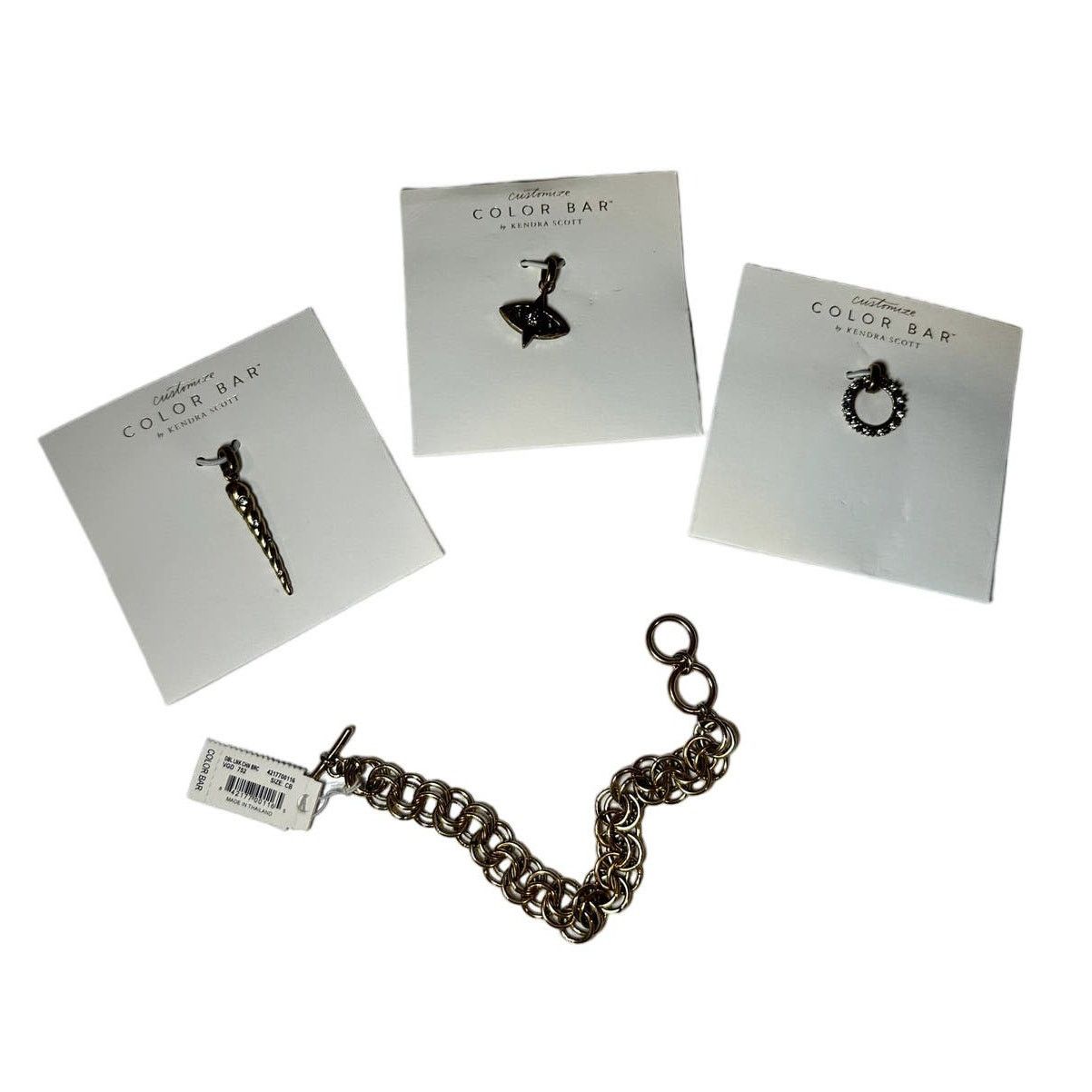 Kendra Scott Kendra Scott Evil Eye Double Link Bracelet with Charms Size ONE SIZE - 3 Thumbnail