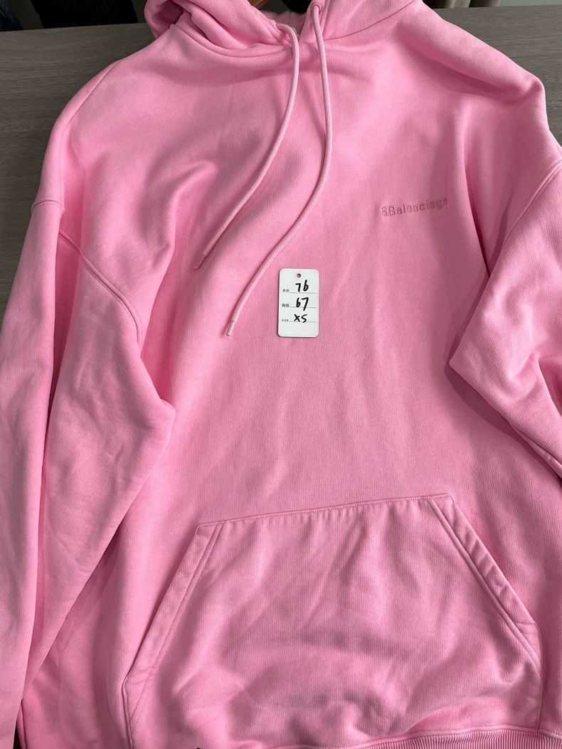 Balenciaga Balenciaga Pink Embroidered Hoodie Size US XS / EU 42 / 0 - 7 Thumbnail