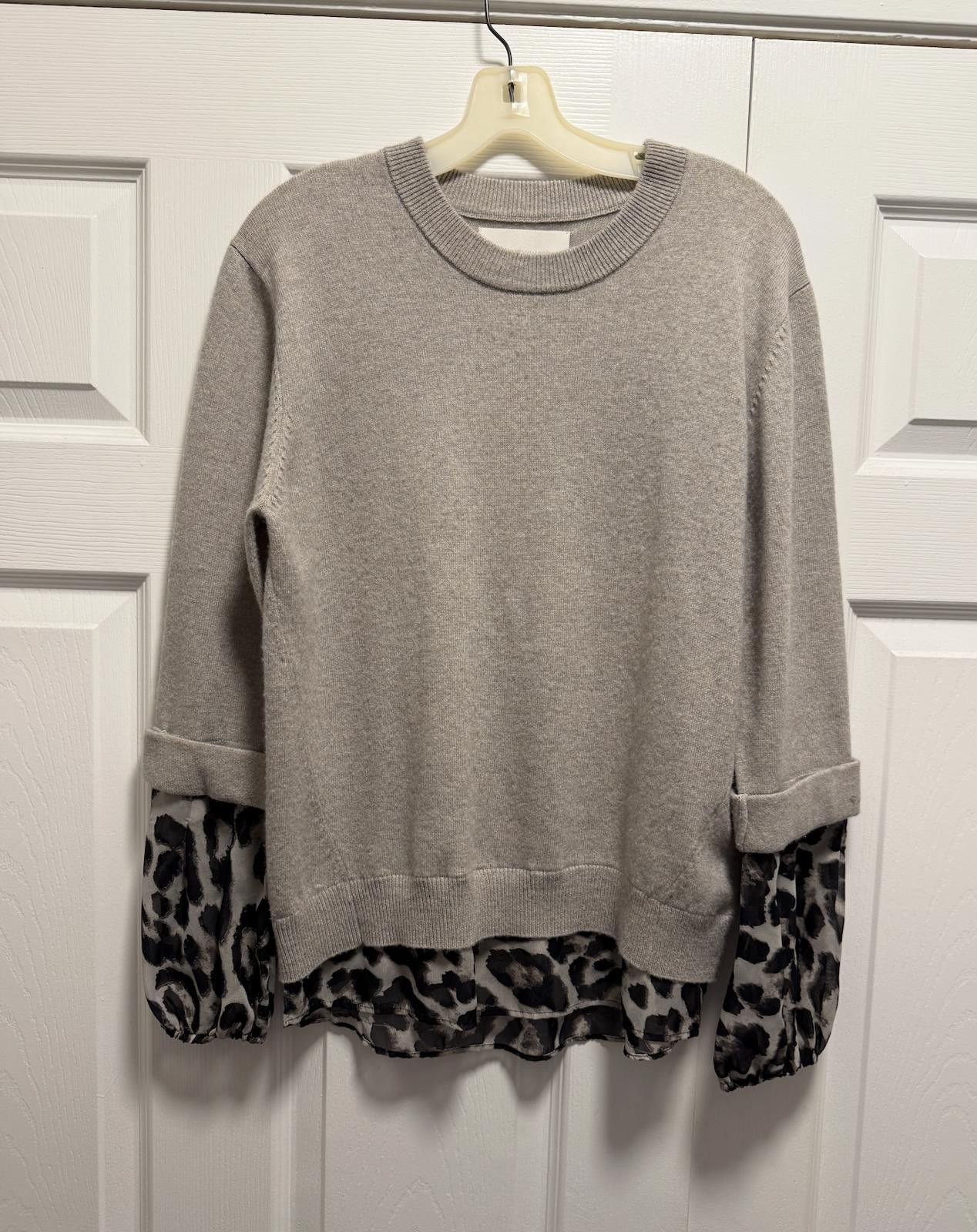 Designer Brochu Walker Layered Sweater + Blouse Combo – Sz S 478$ Size S / US 4 / IT 40 - 2 Thumbnail