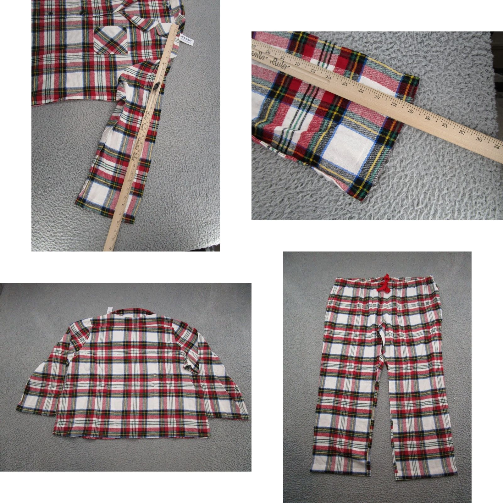 Old Navy VINTAGE Old Navy Plaid Flannel Pajama Set Pants Shirt Women's 2XL NEW Size XXL / US 16-18 / IT 52-54 - 8 Thumbnail
