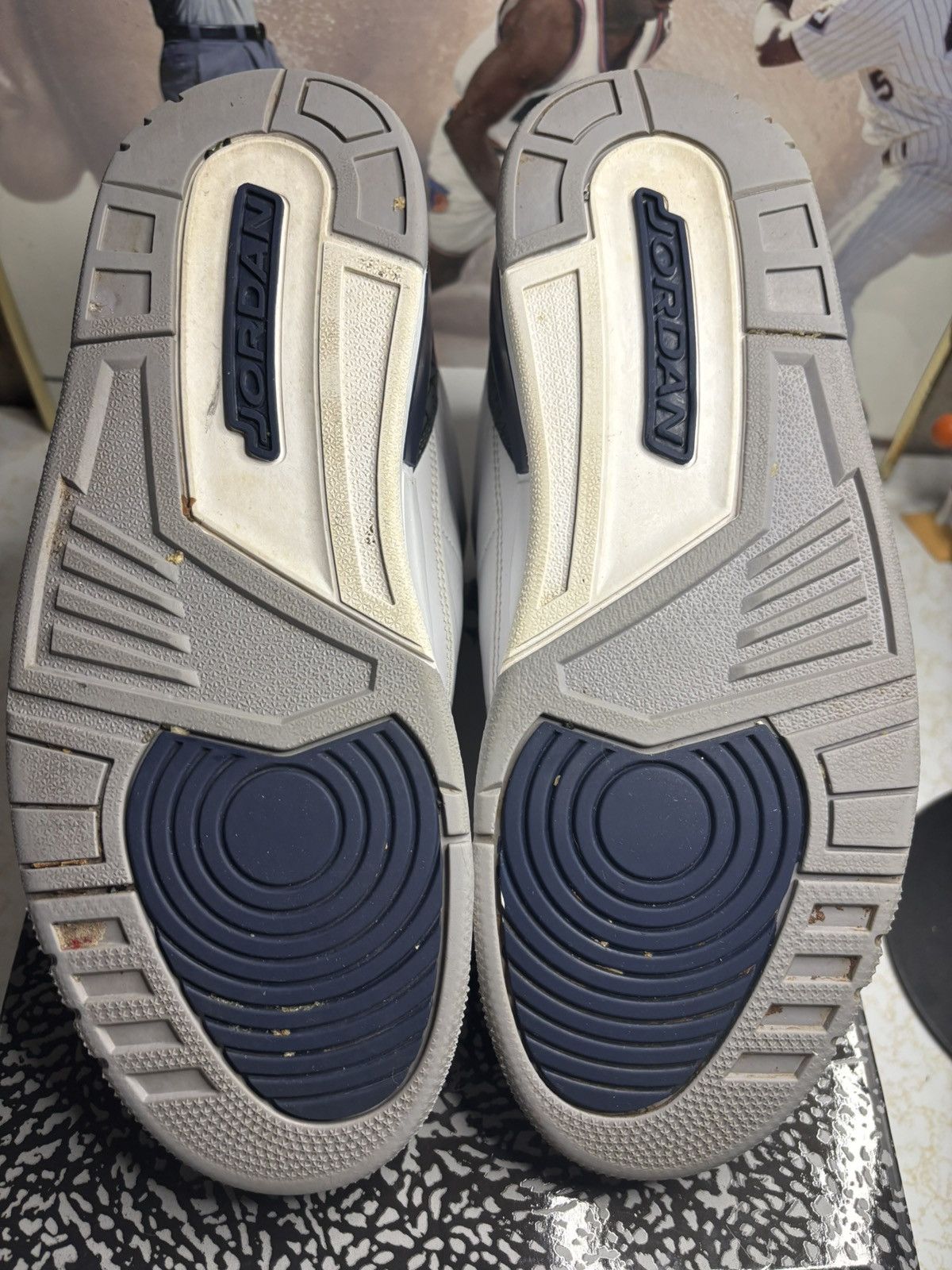 Jordan Brand Air Jordan 3 Retro Navy Size US 10.5 / EU 43-44 - 5 Thumbnail