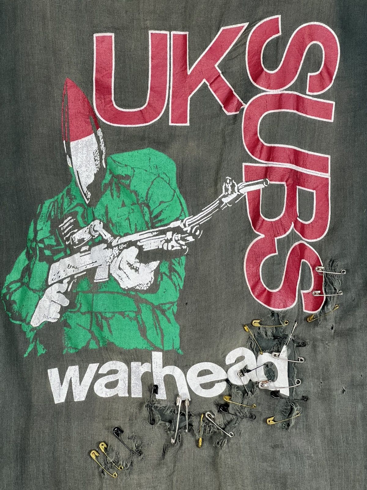Seditionaries × Vintage Vintage Distressed UK Subs Warhead Punk Muslin Shirt Size US M / EU 48-50 / 2 - 5 Thumbnail